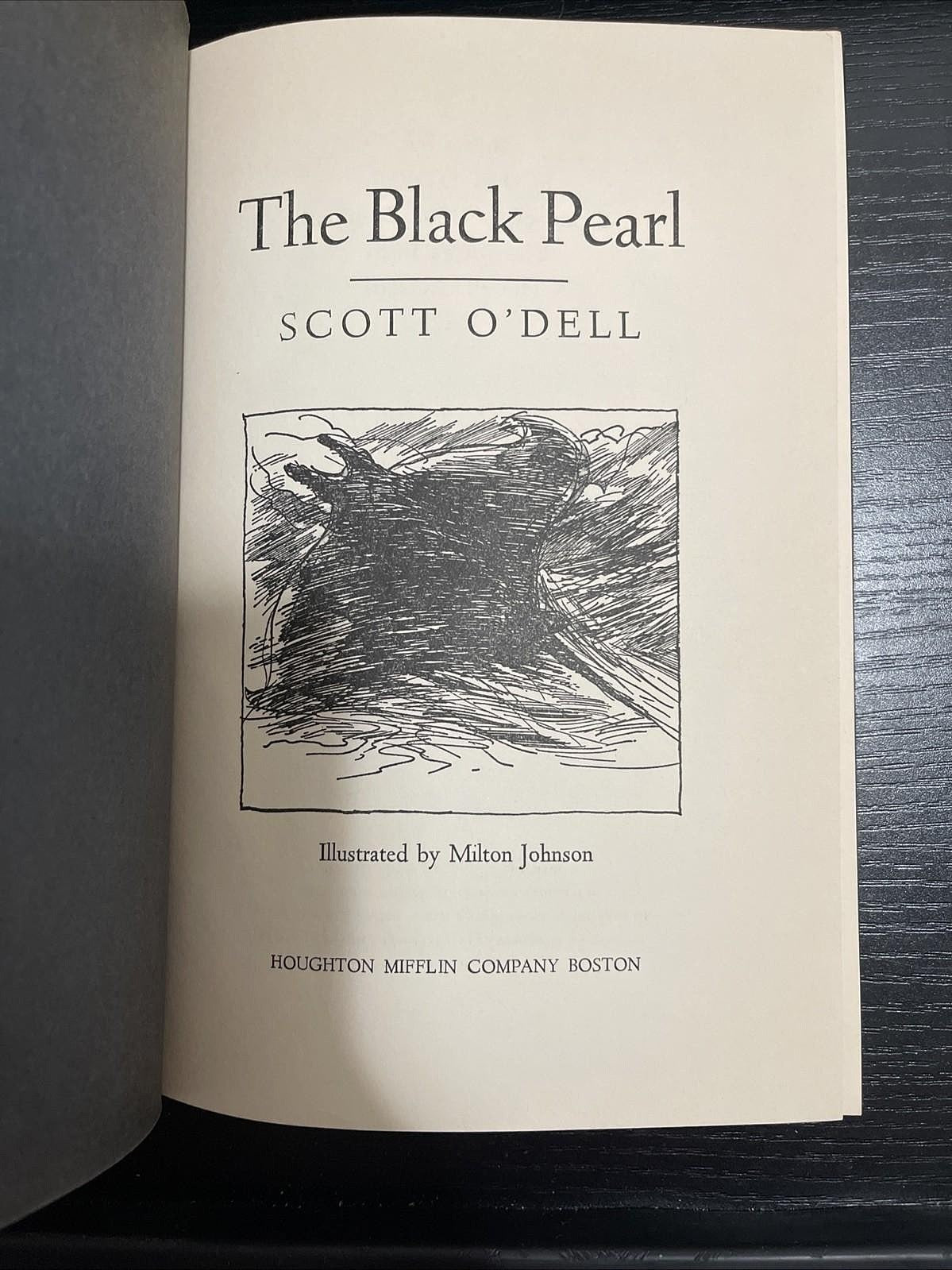 RARE 1967 THE BLACK PEARL Original AUTHOR SIGNED 3rd Scott O'Dell HC 1967