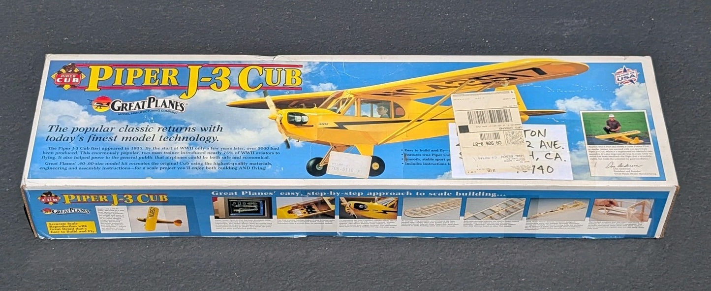 Great Planes Piper J-3 Cub Model Kit Plane Wood - CUB4 - GPMA0160