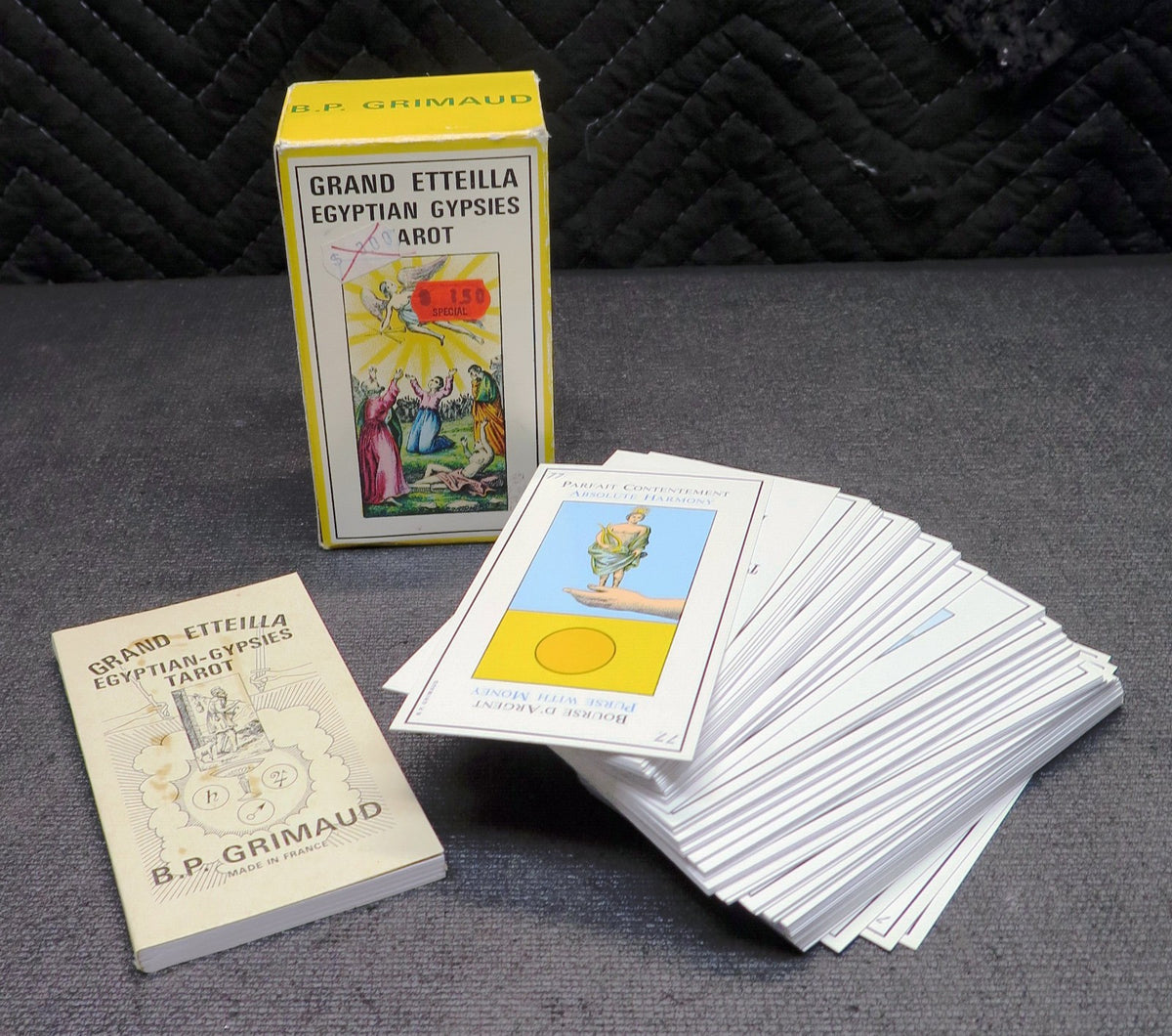 Grand Etteilla Egyptian Gypsies Tarot Deck B.P. Grimaud 1969 Complete 78 Cards