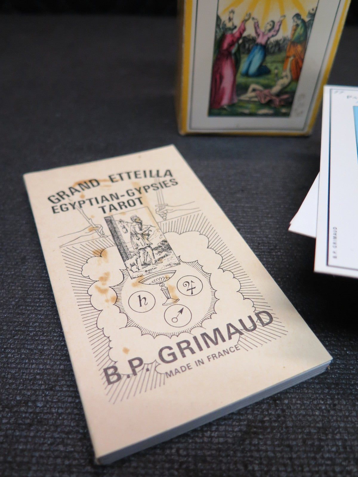 Grand Etteilla Egyptian Gypsies Tarot Deck B.P. Grimaud 1969 Complete 78 Cards