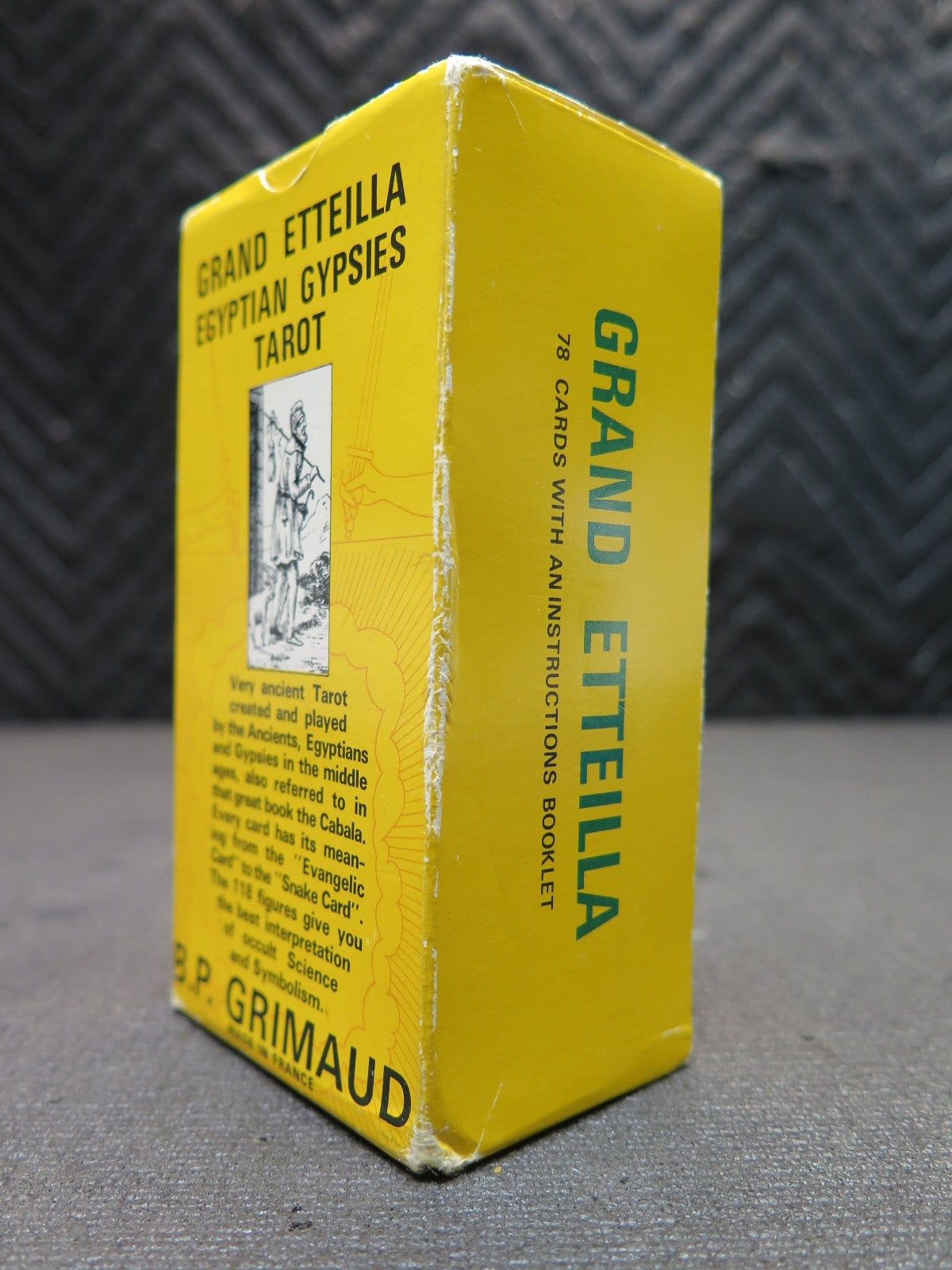 Grand Etteilla Egyptian Gypsies Tarot Deck B.P. Grimaud 1969 Complete 78 Cards