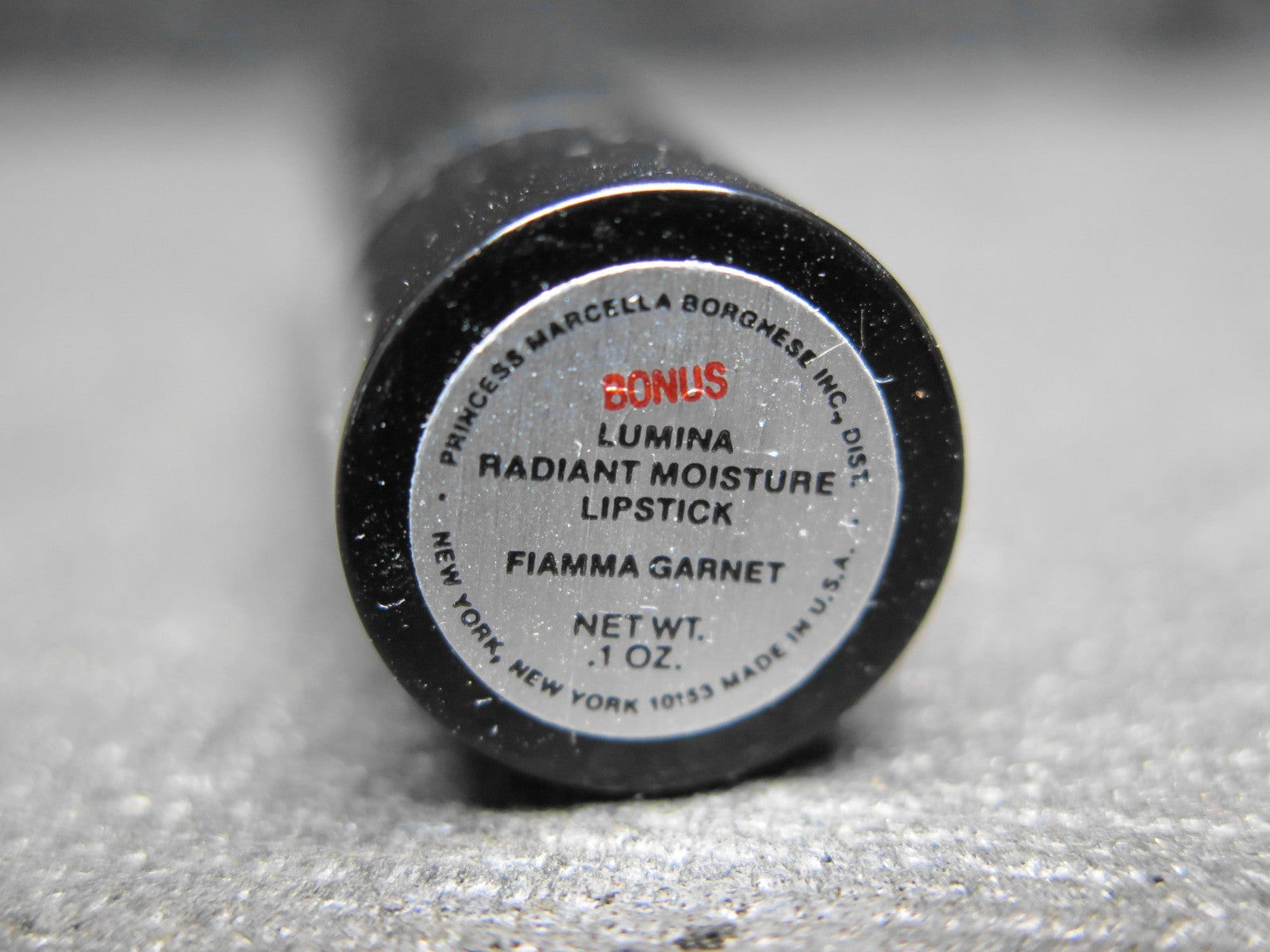 Princess Marcella Borghese Lumina Radiant Moisture Lipstick Fiamma Garnet .1 Oz