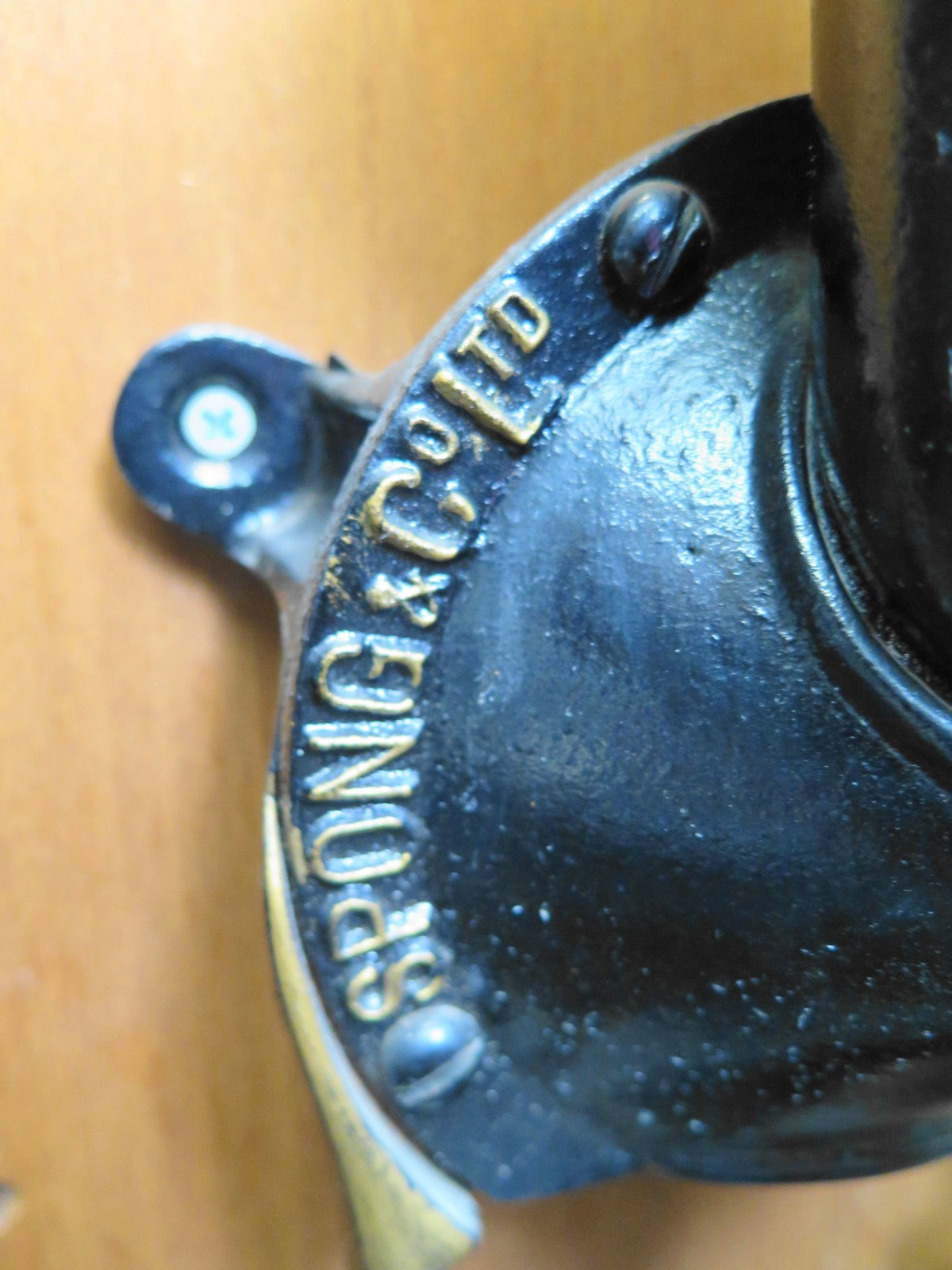 Vintage Antique Spong #1 Coffee Grinder Spice Mill - With Tray - Made England