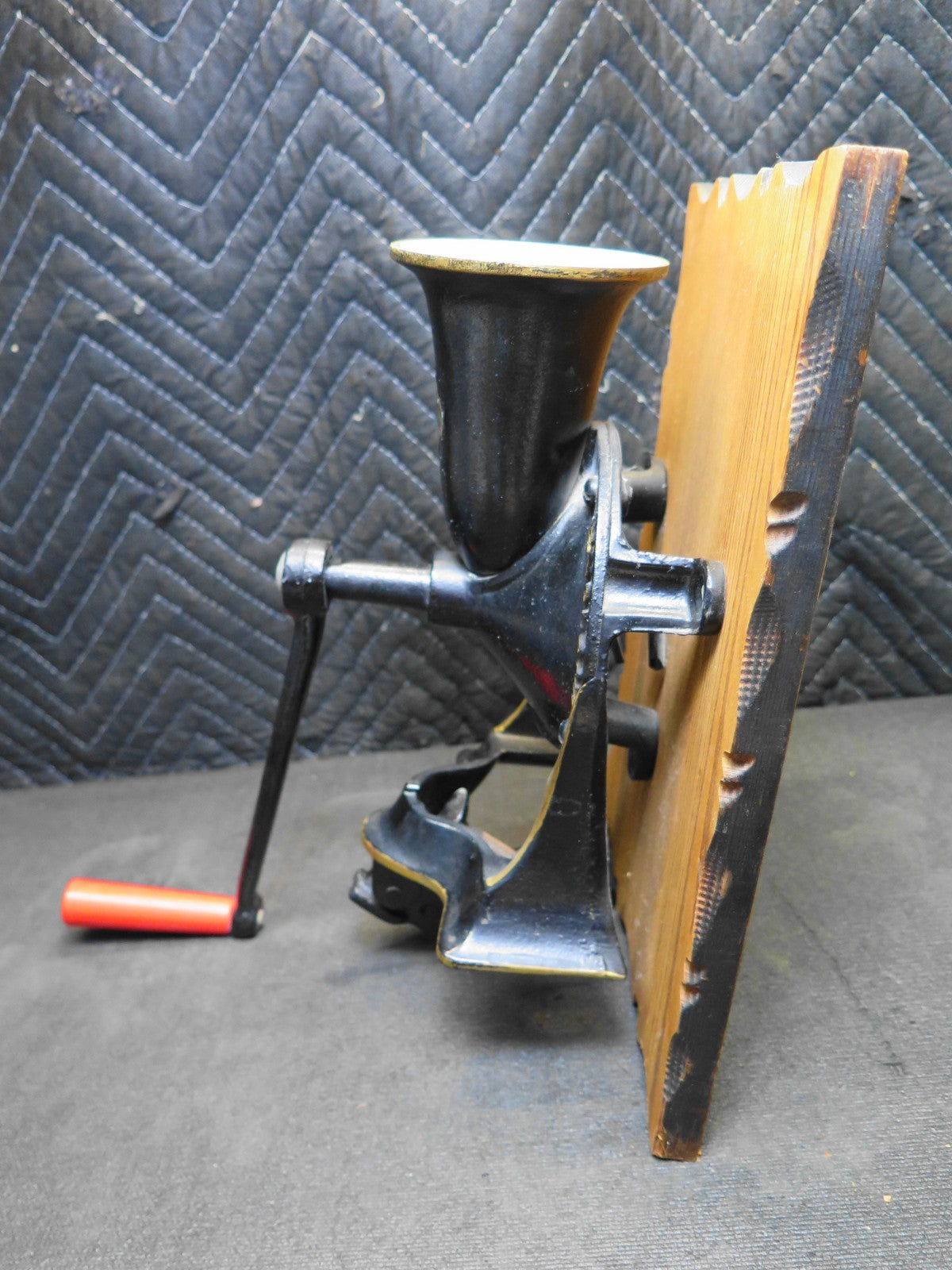 Vintage Antique Spong #1 Coffee Grinder Spice Mill - With Tray - Made England