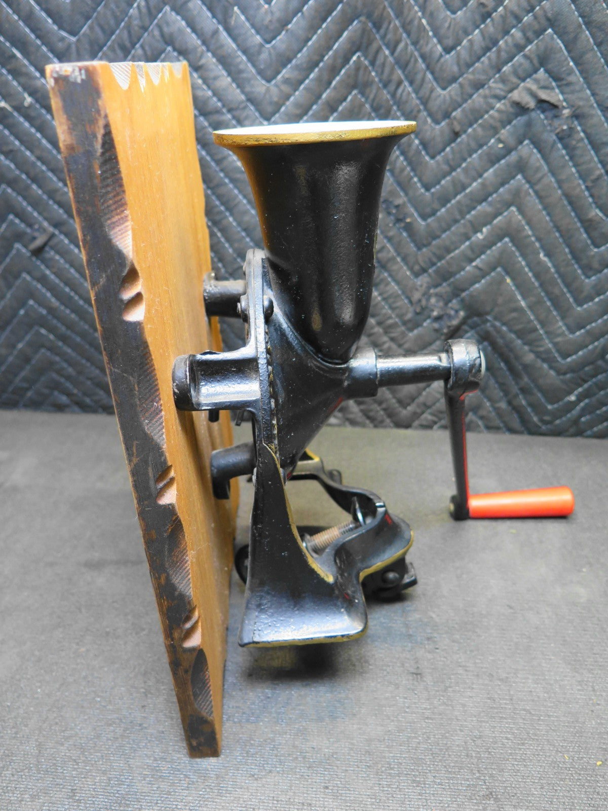 Vintage Antique Spong #1 Coffee Grinder Spice Mill - With Tray - Made England