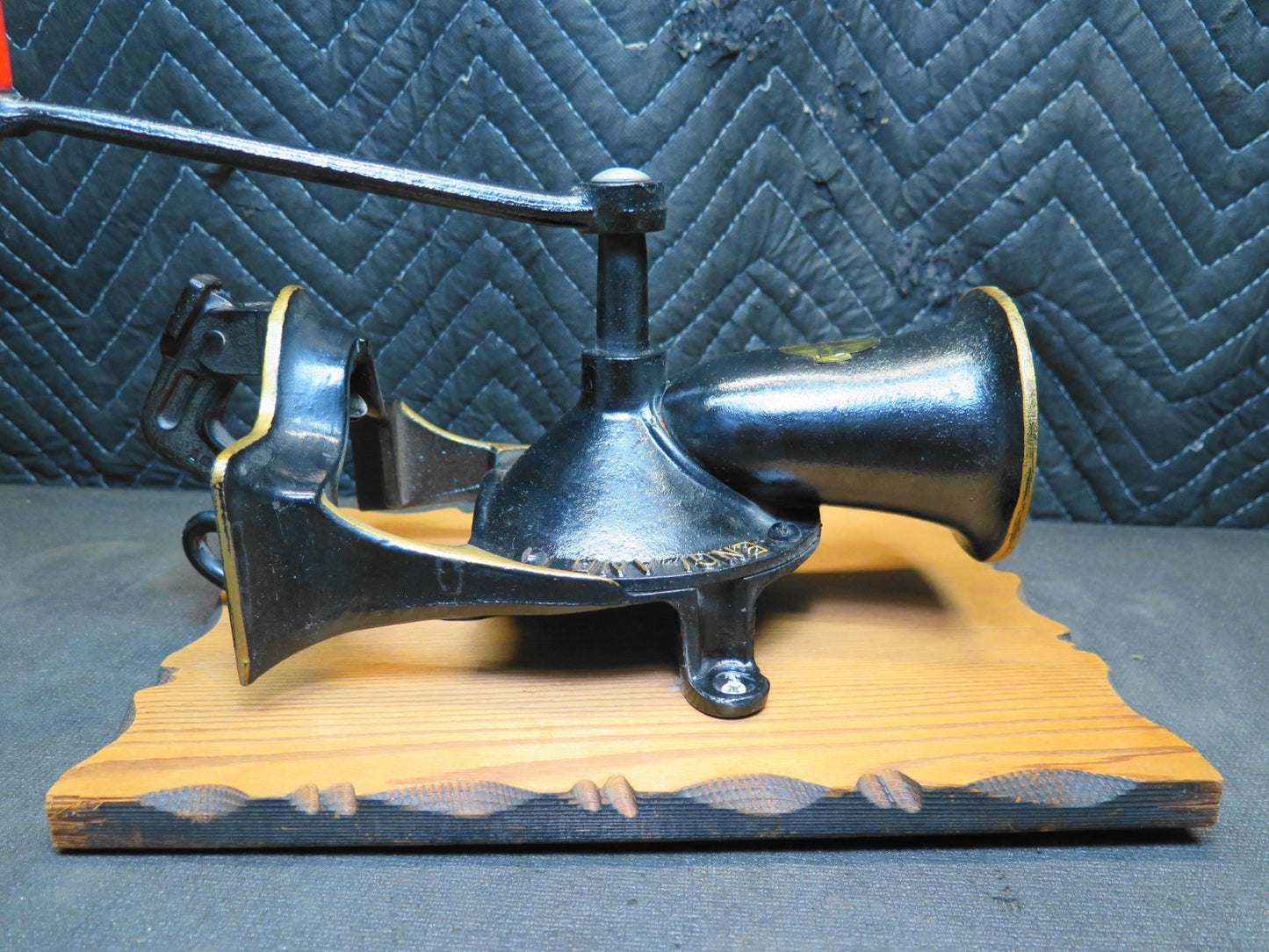 Vintage Antique Spong #1 Coffee Grinder Spice Mill - With Tray - Made England