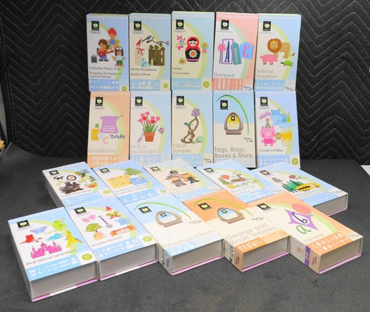 Lot of 20 Cricut Cartridge (Complete) - See Description For Titles Fonts Shapes