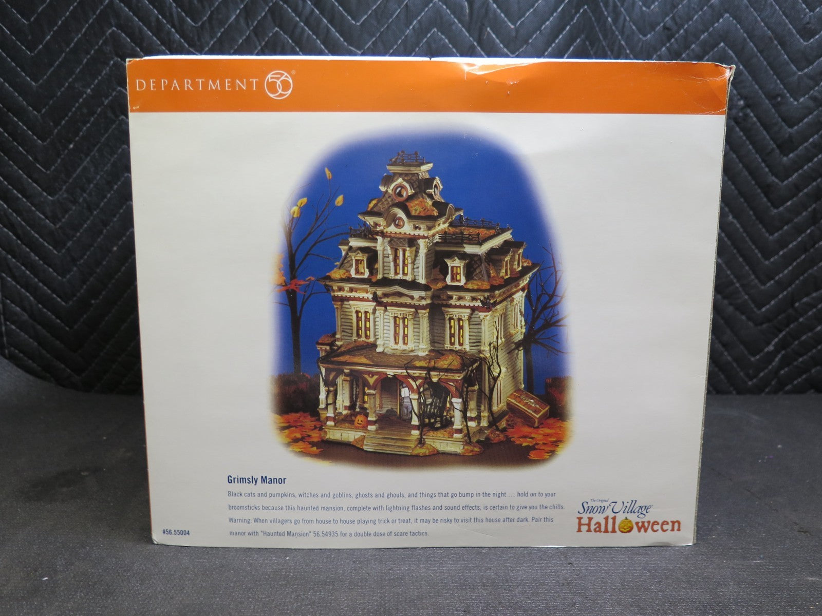 🍊 Dept. 56 Halloween 1999 Grimsly Manor Spooky Sounds and Lightning - SEE VIDEO