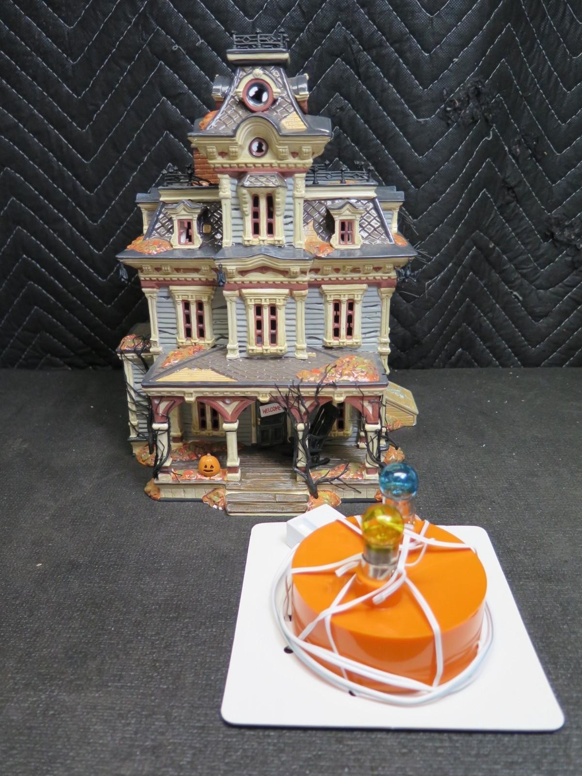 🍊 Dept. 56 Halloween 1999 Grimsly Manor Spooky Sounds and Lightning - SEE VIDEO