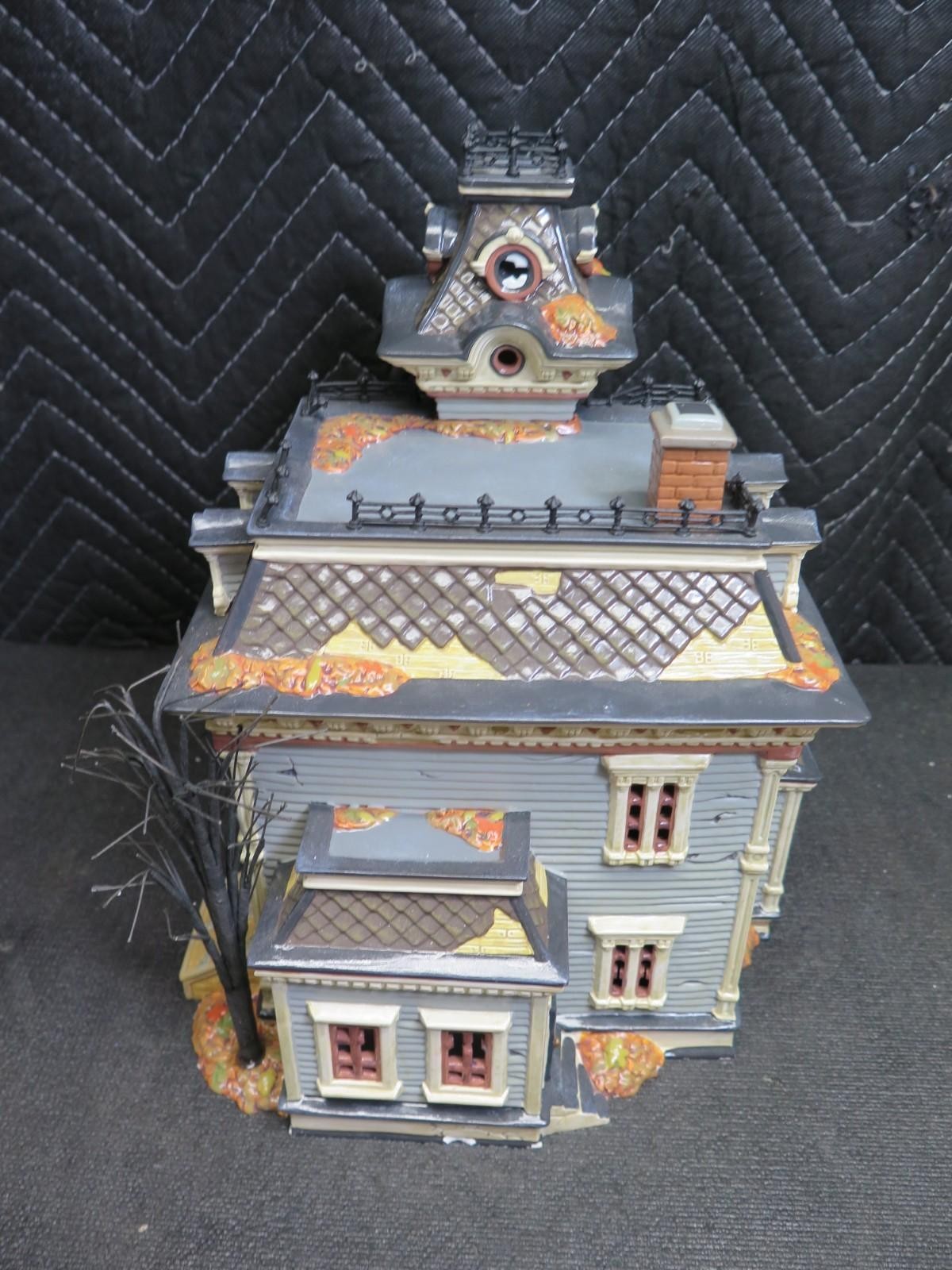 🍊 Dept. 56 Halloween 1999 Grimsly Manor Spooky Sounds and Lightning - SEE VIDEO