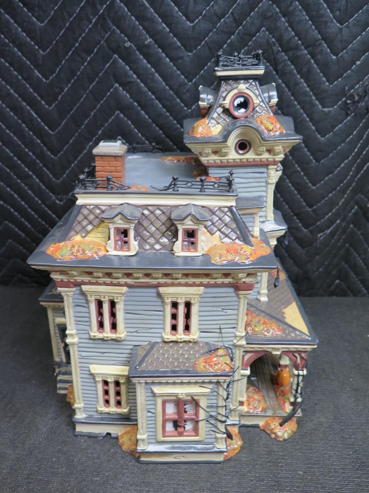 🍊 Dept. 56 Halloween 1999 Grimsly Manor Spooky Sounds and Lightning - SEE VIDEO