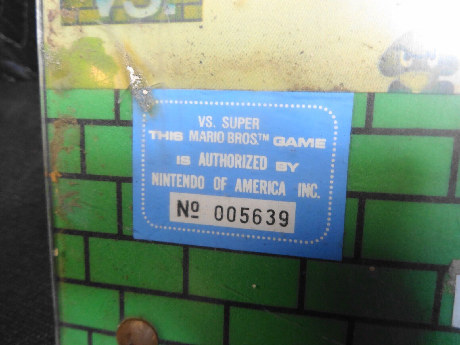 Super Mario Bros Control Panel Nintendo Arcade Vintage