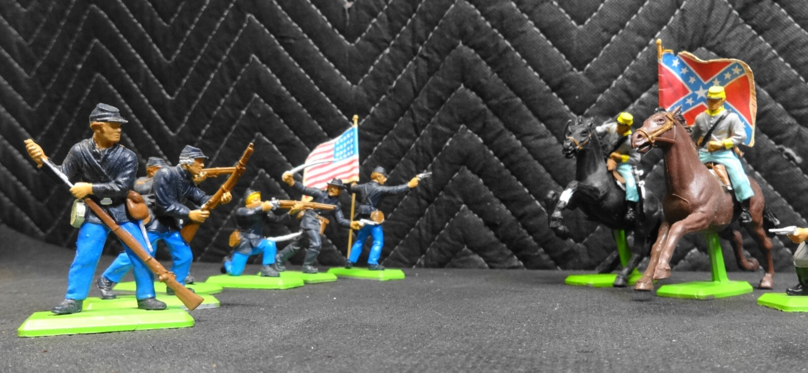 Vintage 1971 Britains LTD Deetail Metal Plastic Toy Soldier Lot US Civil War