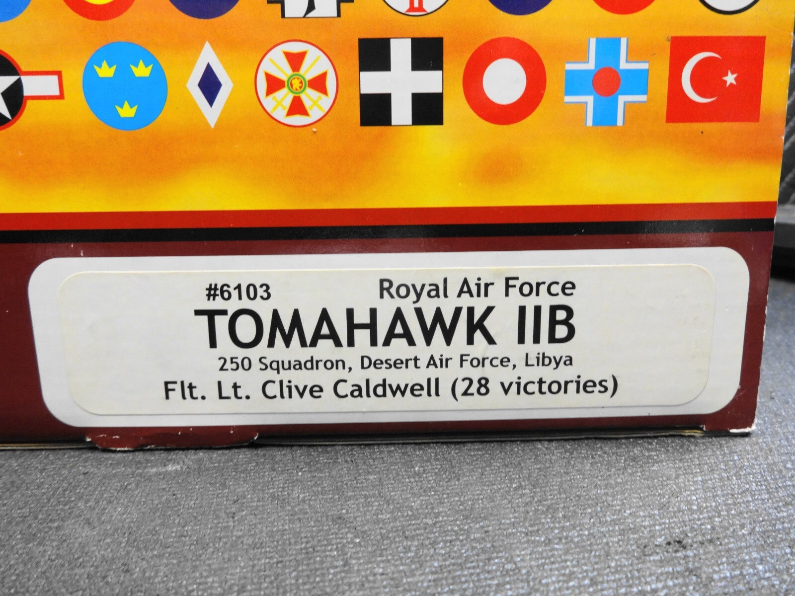 NOS Carousel 1 RAF Tomahawk IIB 1:48 Scale with Base Limited Edition #6103