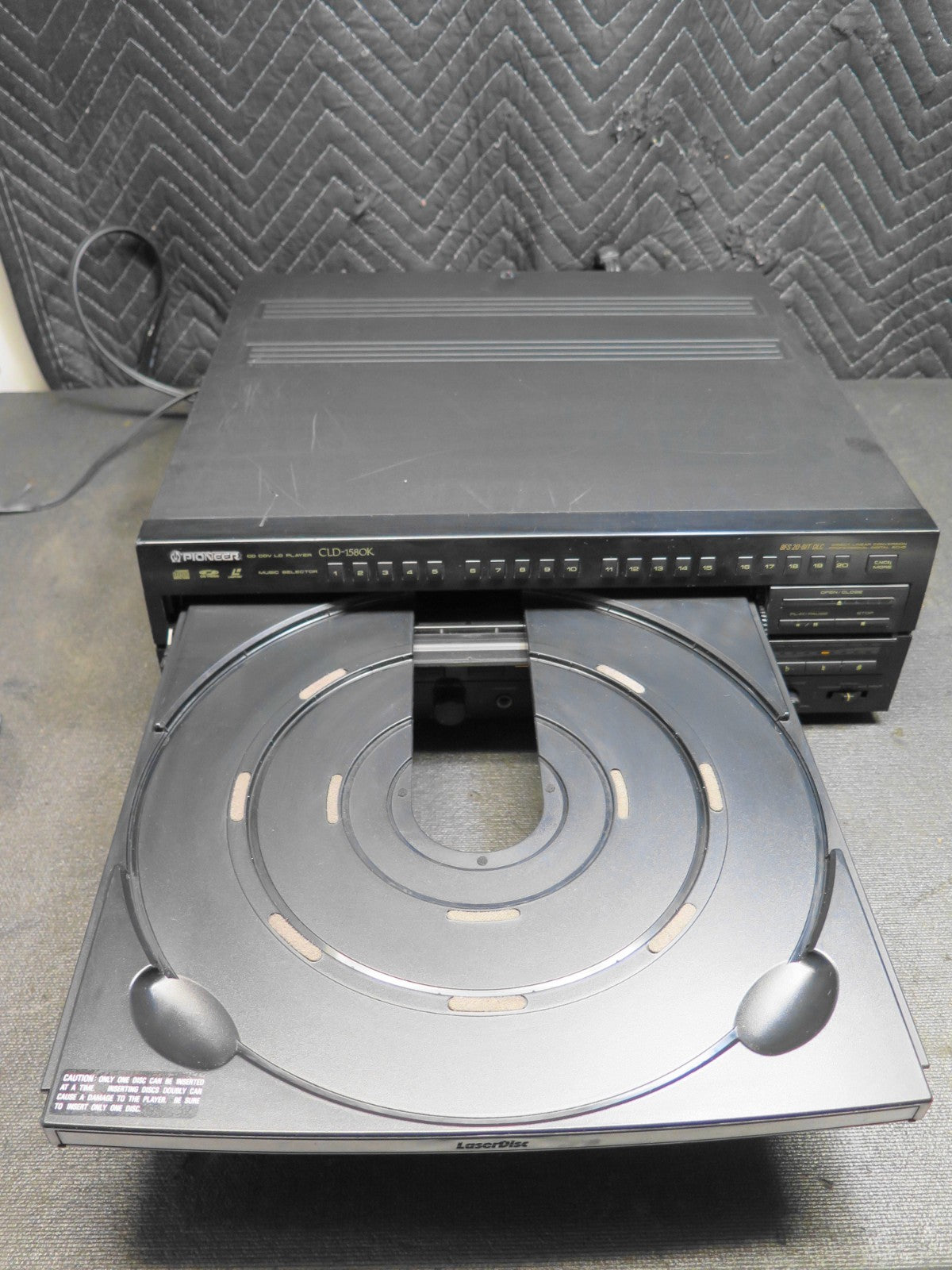 Pioneer CLD-1580K Laser Disc CD Player KARAOKE Stereo - *SERVICED* - No Remote