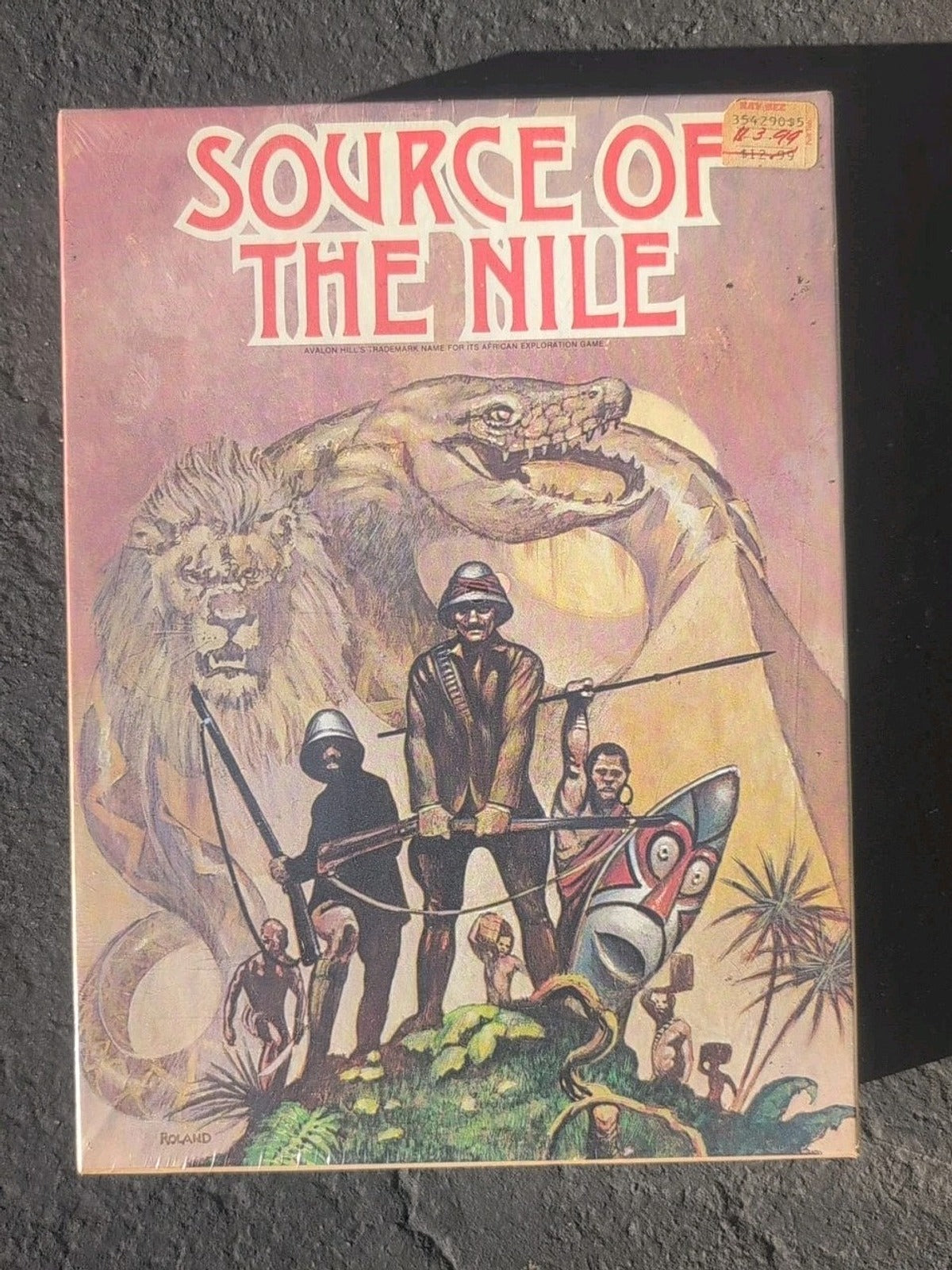 1979 - Source of the Nile. Avalon Hill Board Game.  IN SHRINK 🔥👀
