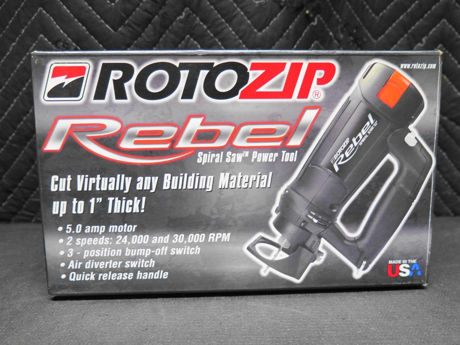 ROTOZIP REBEL Spiral Saw Drywall Saw Multi Tool Two Speed New Sealed Box