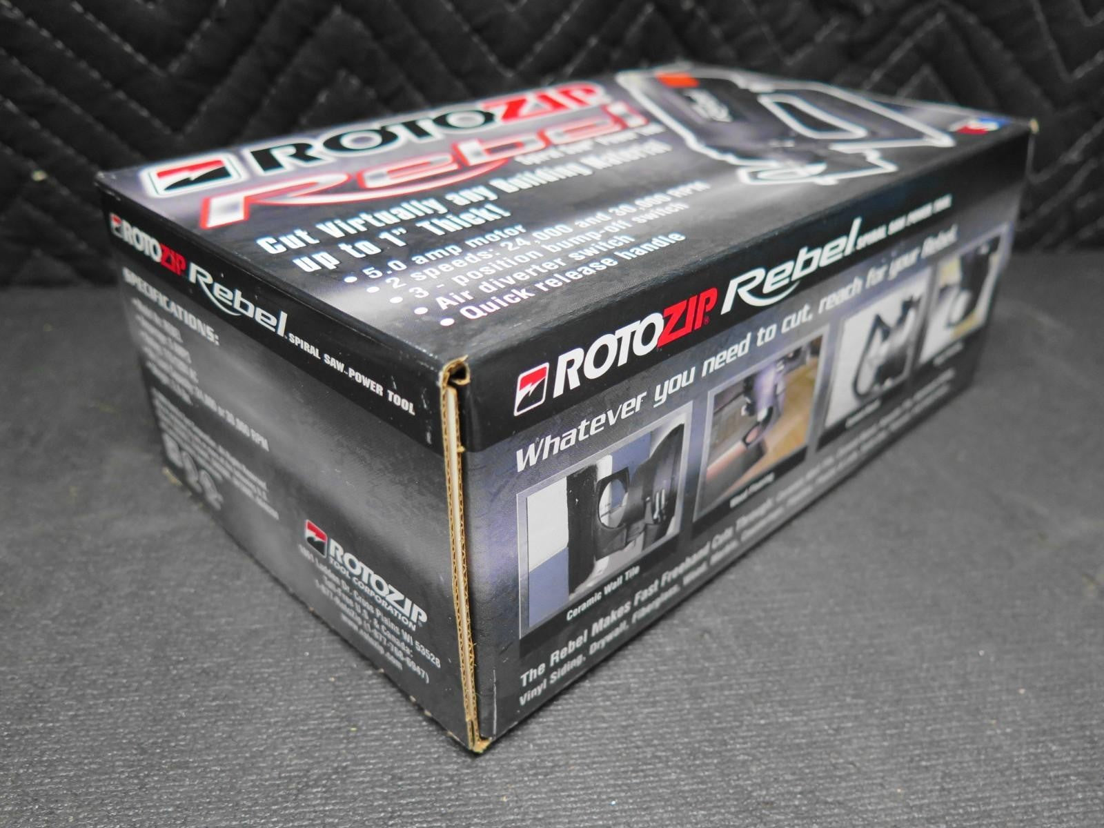ROTOZIP REBEL Spiral Saw Drywall Saw Multi Tool Two Speed New Sealed Box