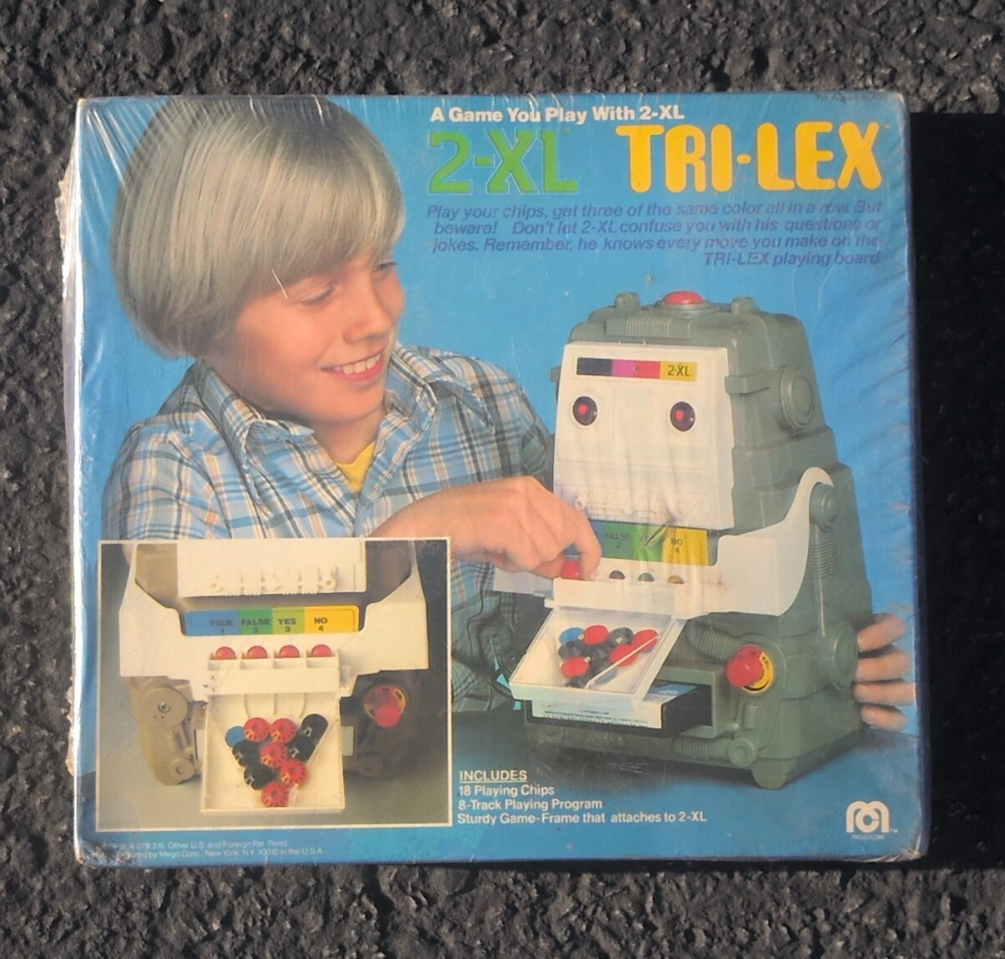 NOS VINTAGE 1978 MEGO 2-XL GAME for TALKING ROBOT TRI-LEX NOS FACTORY SEALED