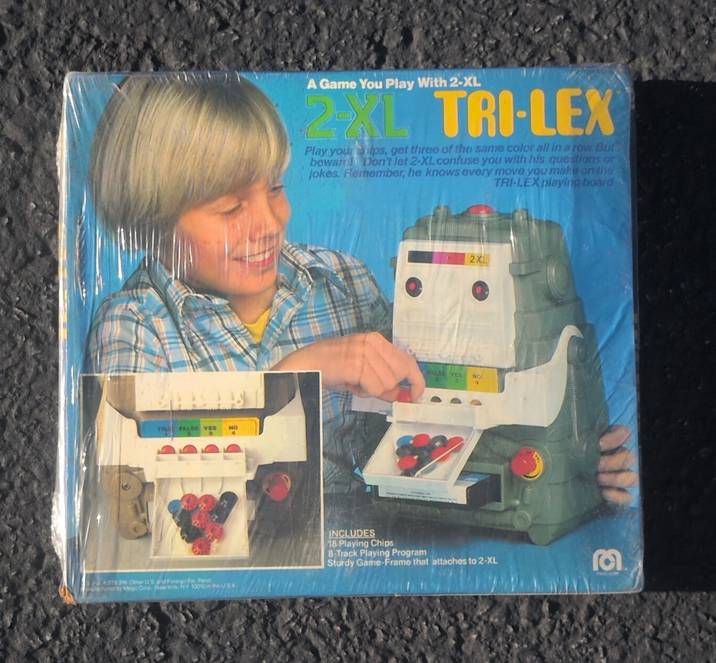 NOS VINTAGE 1978 MEGO 2-XL GAME for TALKING ROBOT TRI-LEX NOS FACTORY SEALED