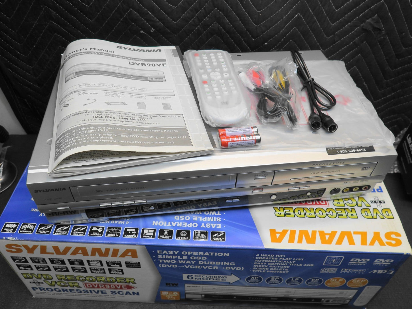 Sylvania DVR90VF DVD VCR Combo Player DVD Recorder MADE BY FUNAI
