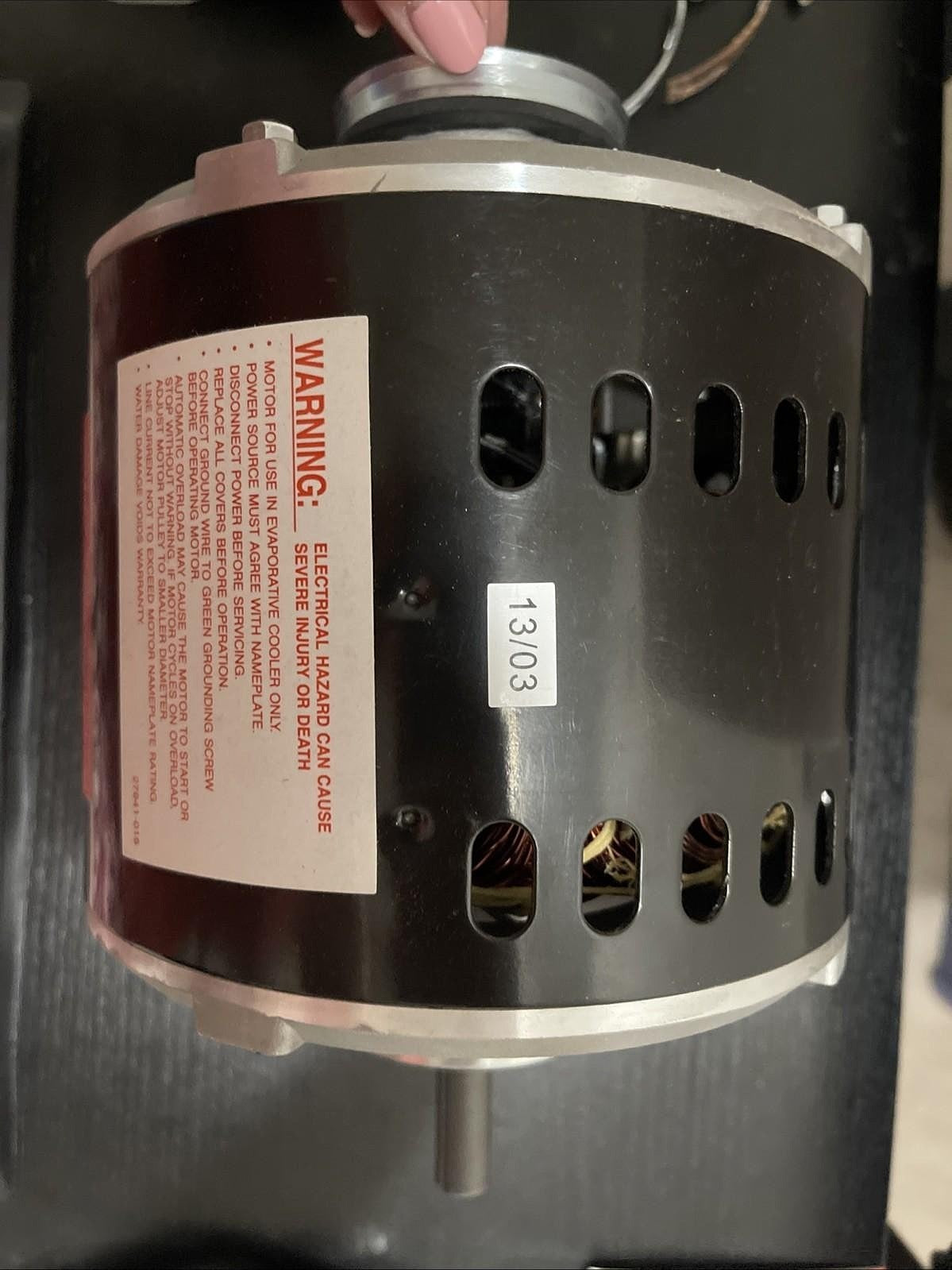 Dial Evaporative Cooler Motor 1/3 HP 2 Speed 2202 115 Volt -OpenBox +MotorCord😎
