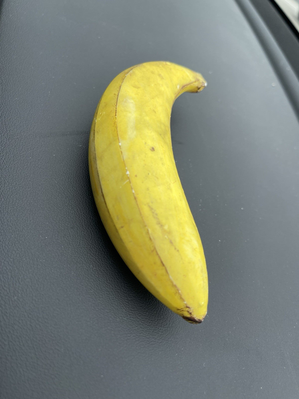Vintage Alabaster Banana, Lifelike - Fake Fruit