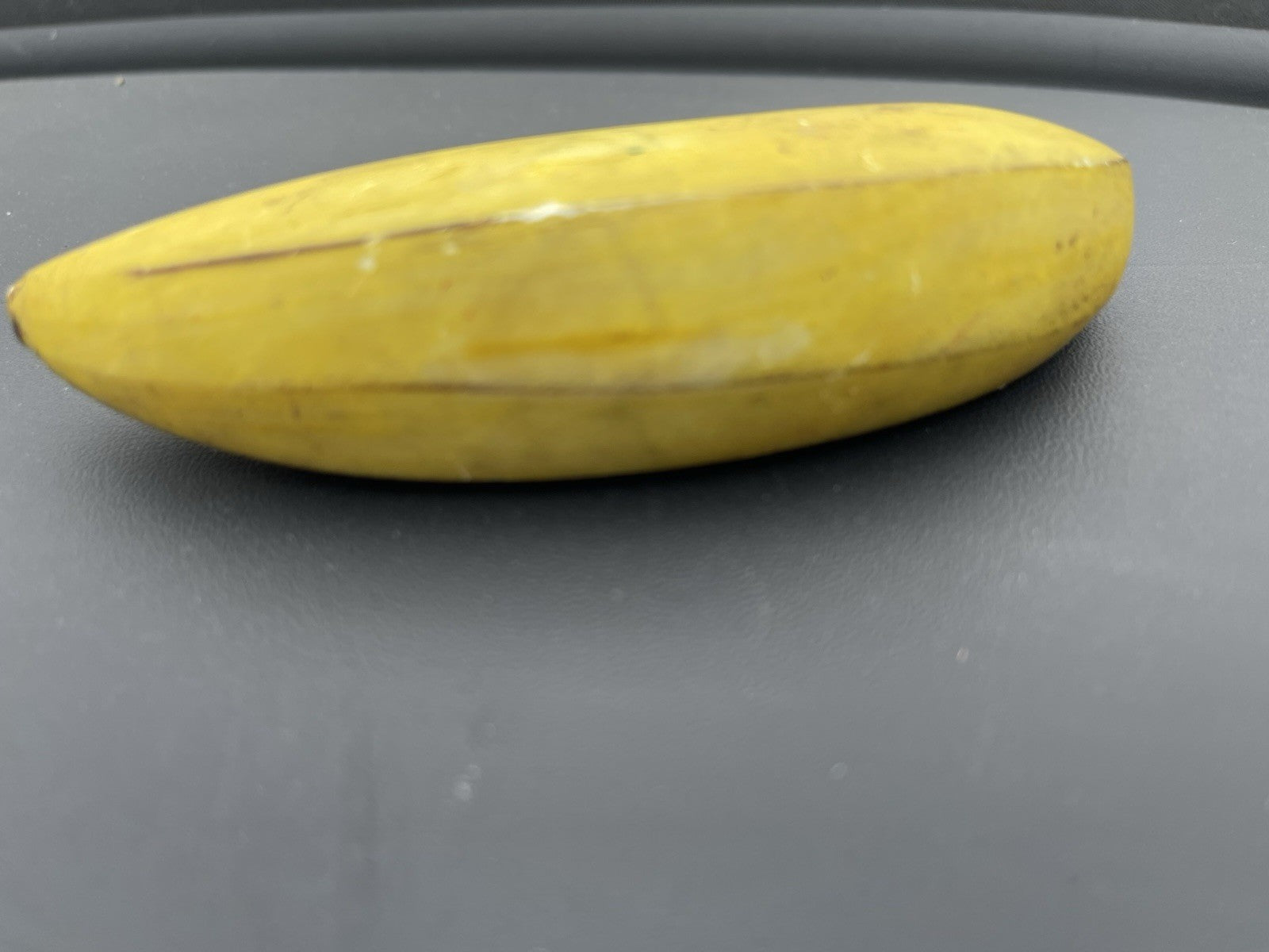 Vintage Alabaster Banana, Lifelike - Fake Fruit