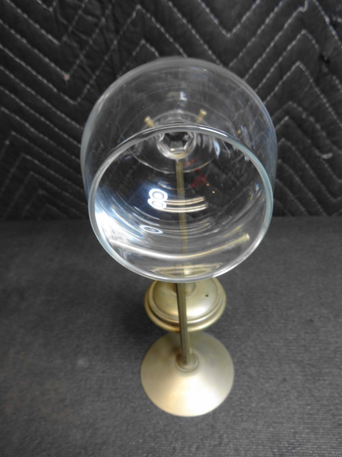 VINTAGE LEONARD SILVER PLATED BRANDY GLASS BALLOON WARMER DE GLAS SCHATULLE