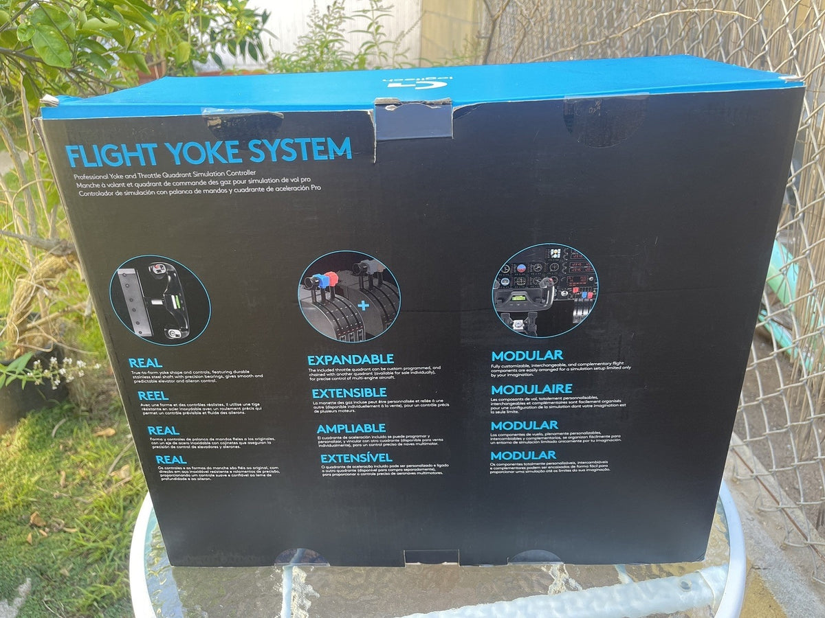 Logitech Flight Yoke System only (tested) 