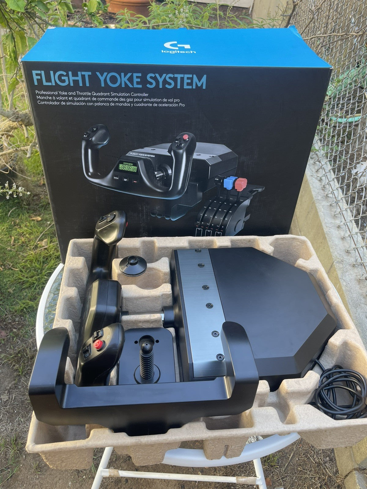 Logitech Flight Yoke System only (tested) 
