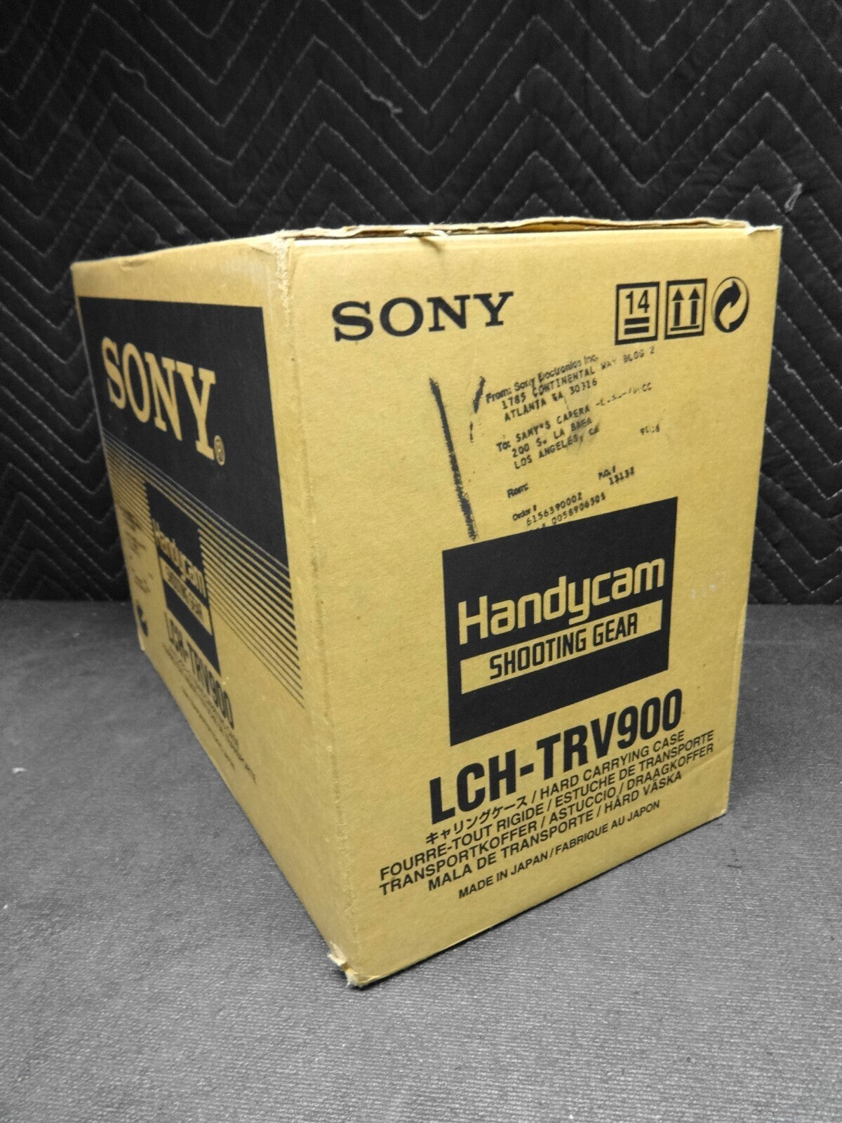 BRAND NEW - Sony Hard Handycam Carrying Case Only - Silver   LCH-TRV900   *NIB*