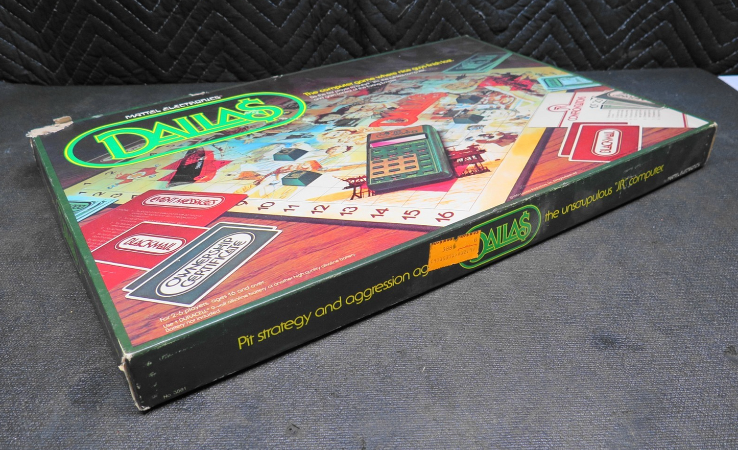 Vintage 80s Dallas Mattel Electronics Board Game TV Show Soap Opera Series 1981