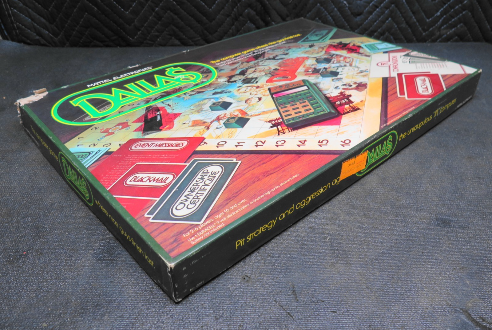 Vintage 80s Dallas Mattel Electronics Board Game TV Show Soap Opera Series 1981