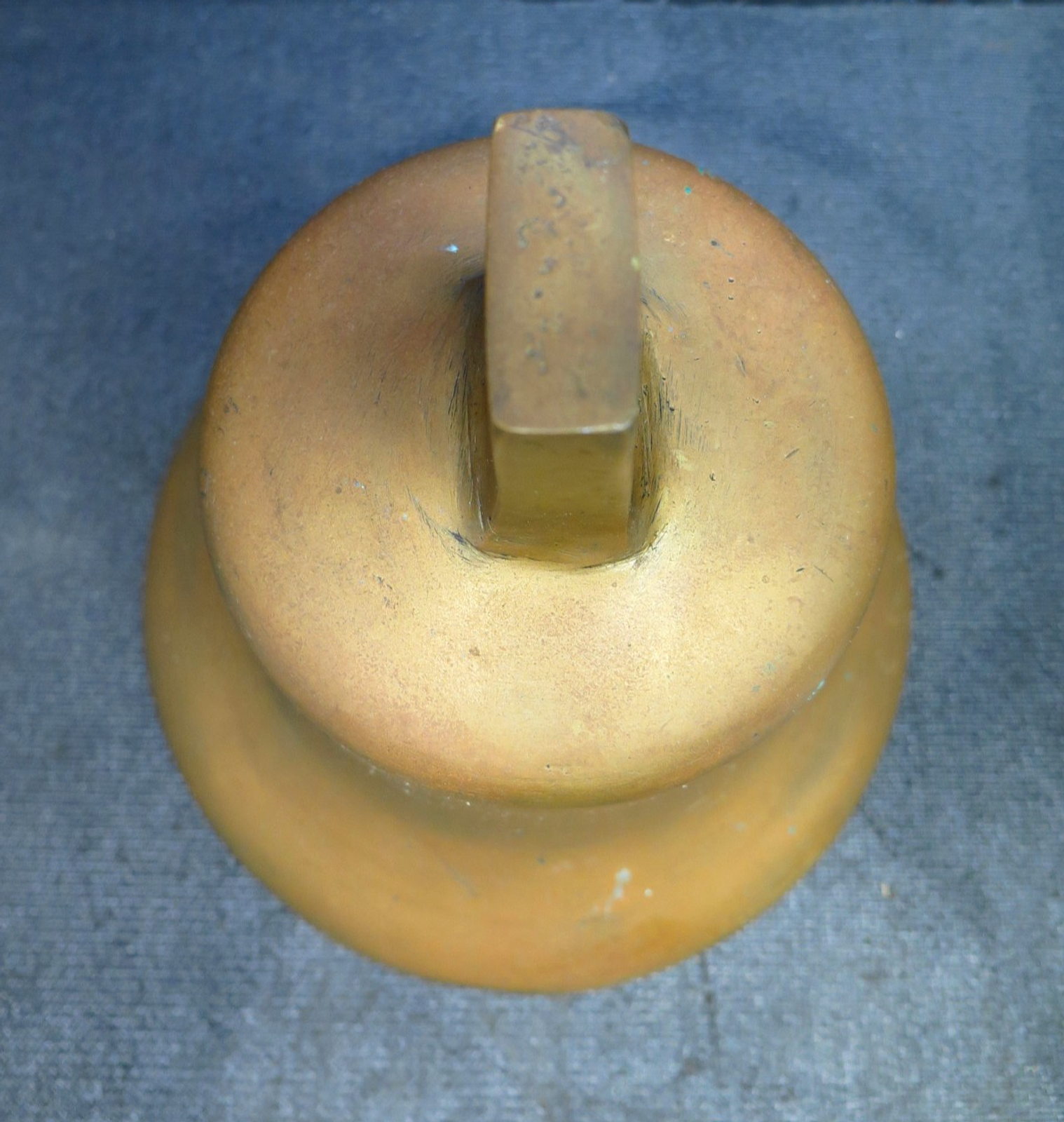 Vintage Solid Brass Ship Fog Nautical Maritime Fire /Fog Bell  9in x 9in 10 lbs