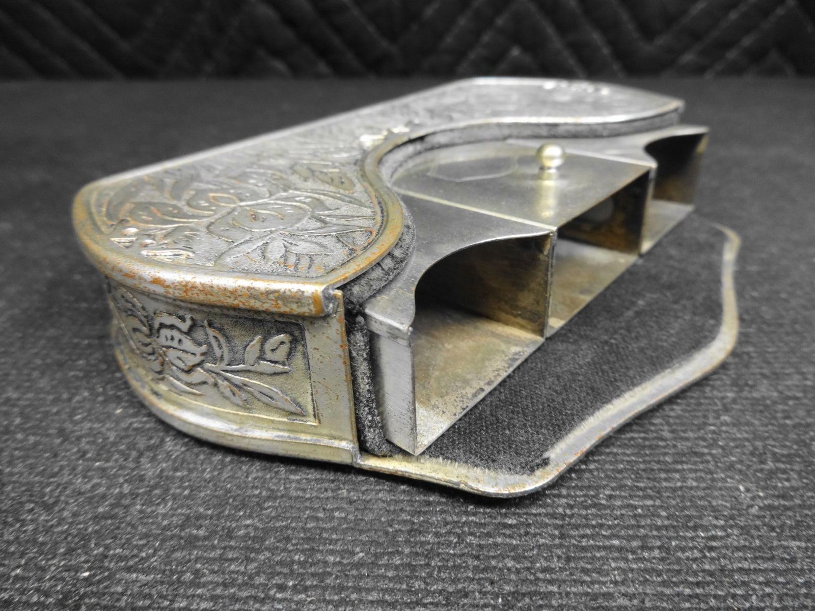 1924 Elgin Clock Co "Smoker" Automobile Smoking Cigarette & Match holder
