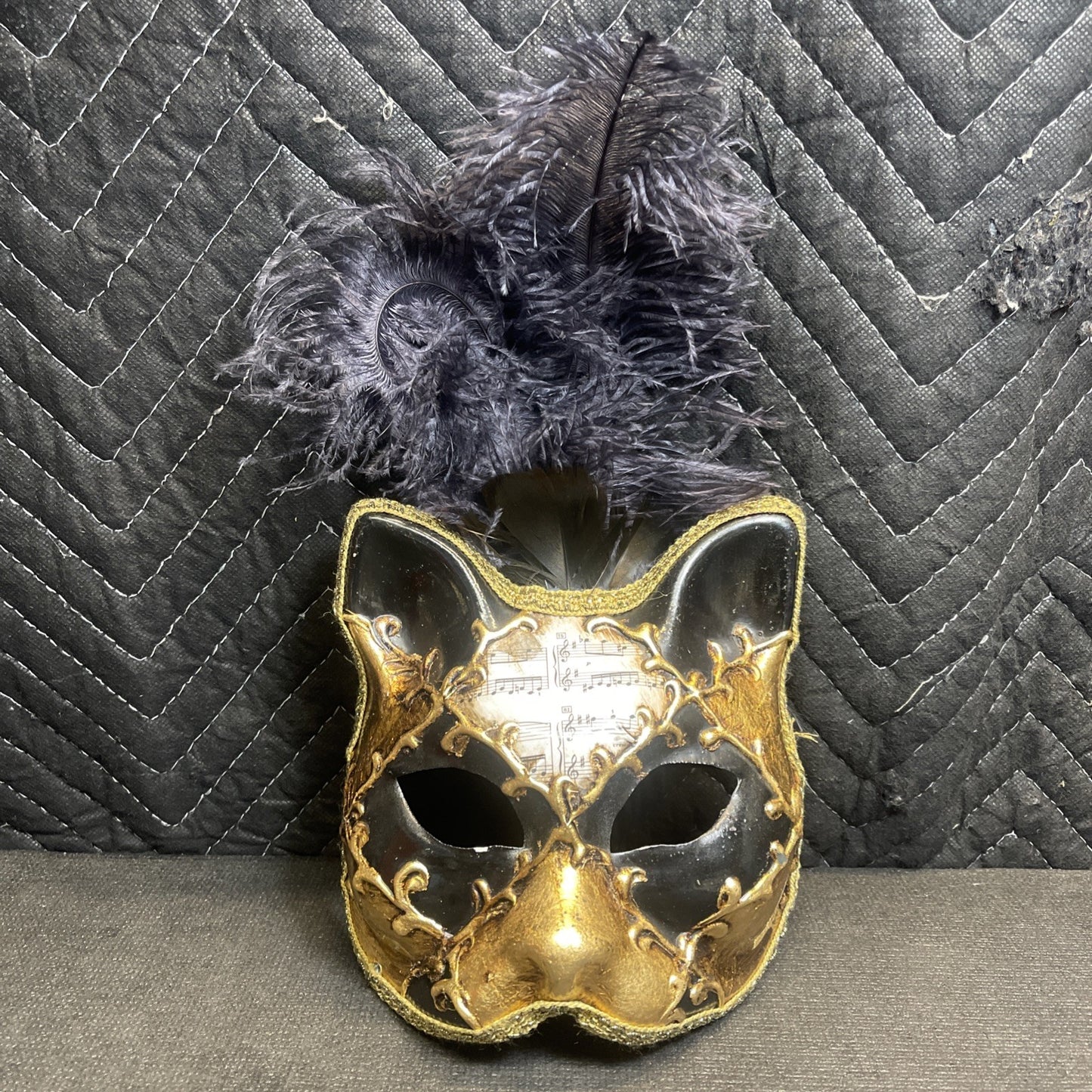 La Maschera Del Galeone Venetian Gatto Cat Mask With Handle