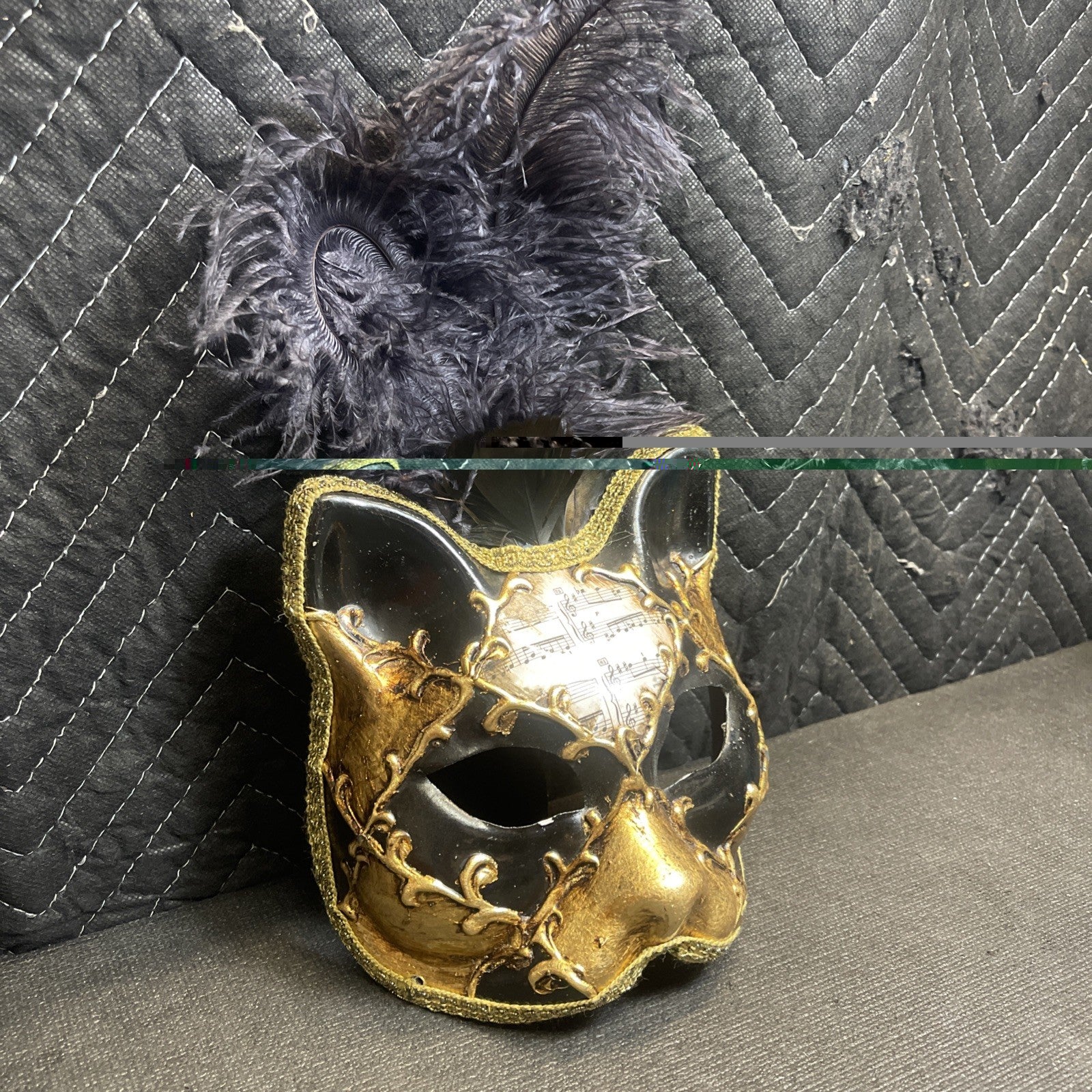 La Maschera Del Galeone Venetian Gatto Cat Mask With Handle