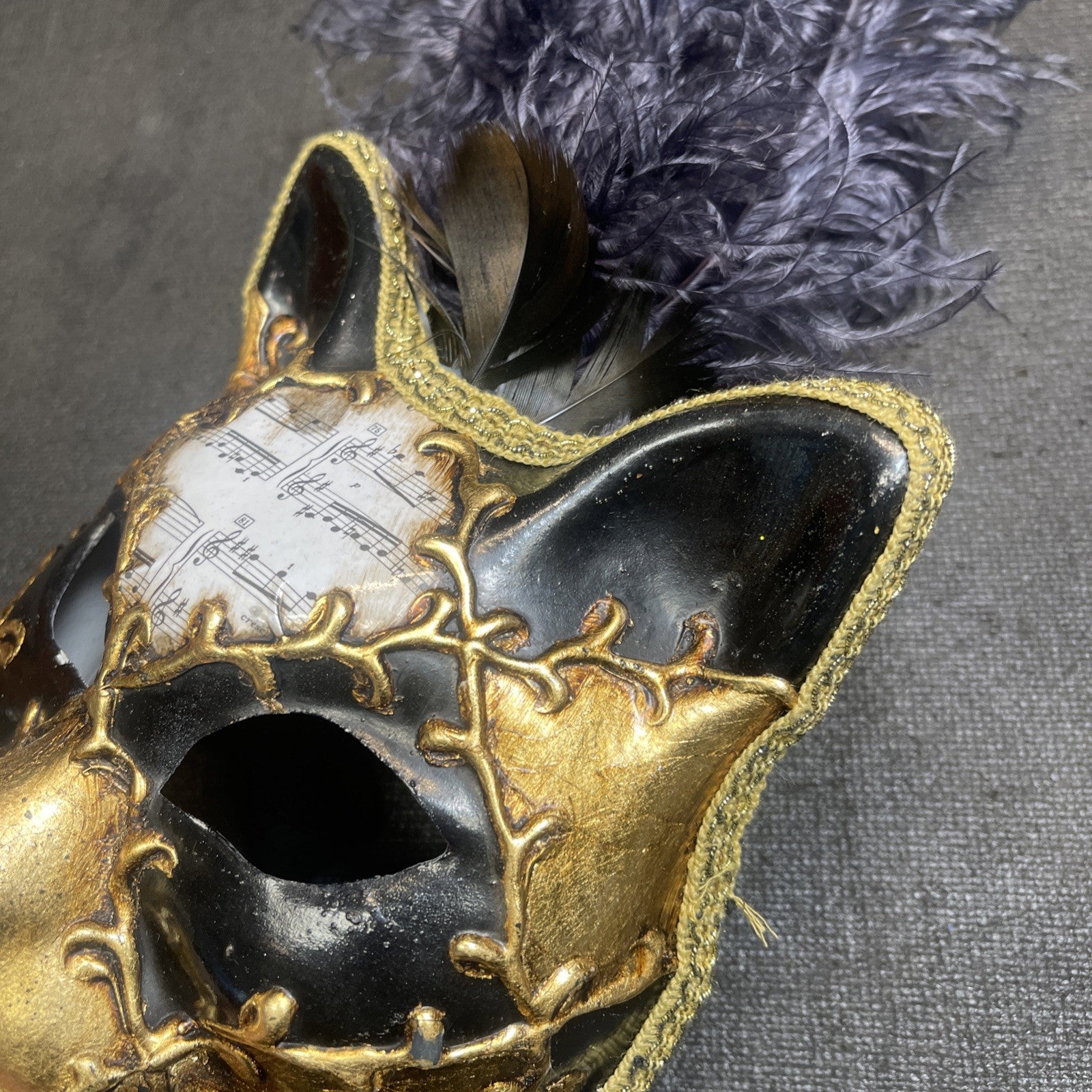 La Maschera Del Galeone Venetian Gatto Cat Mask With Handle