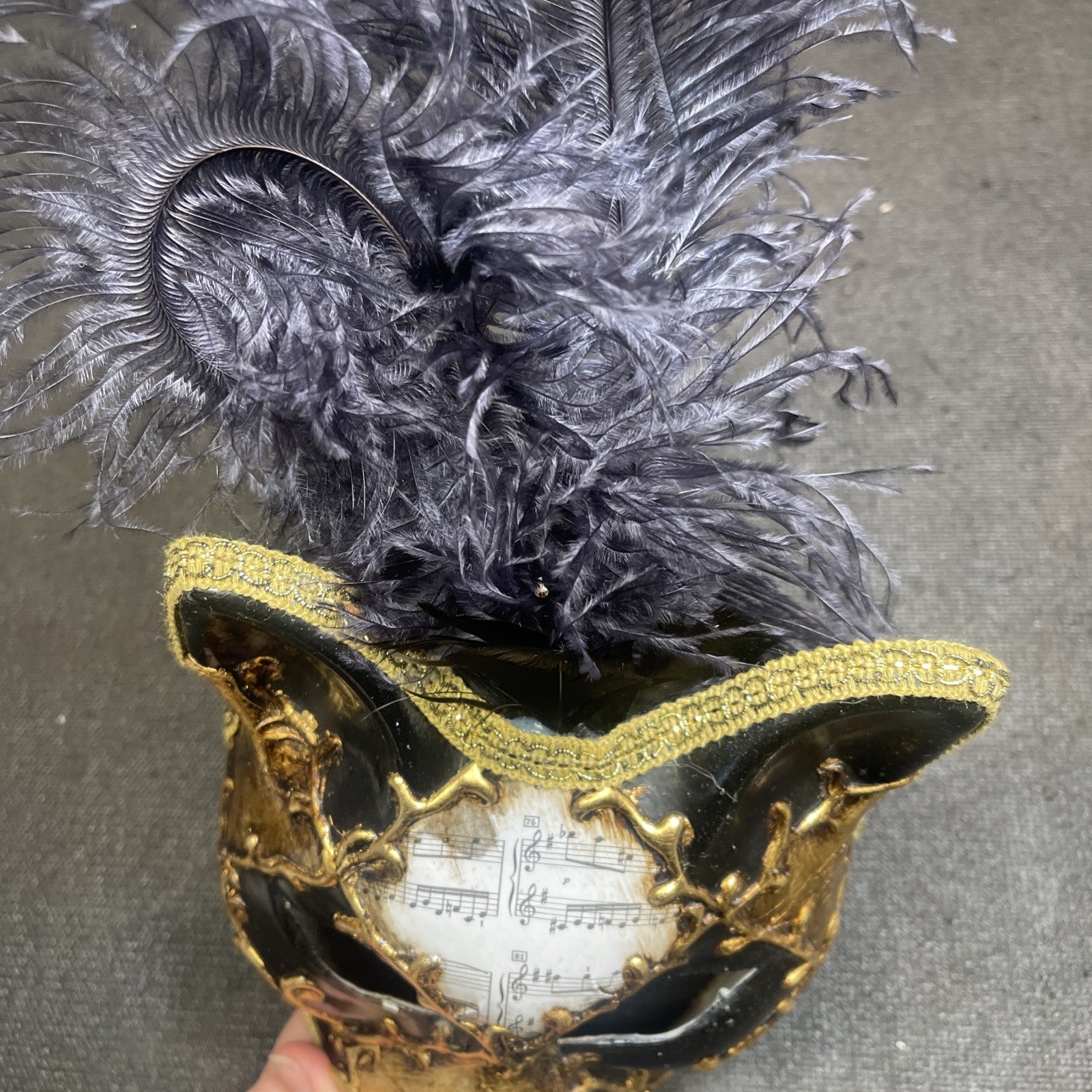 La Maschera Del Galeone Venetian Gatto Cat Mask With Handle