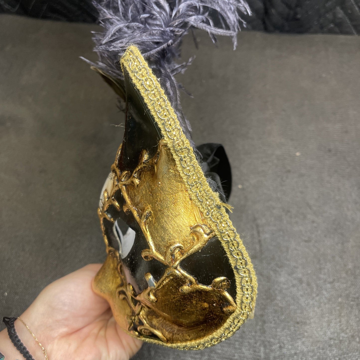 La Maschera Del Galeone Venetian Gatto Cat Mask With Handle