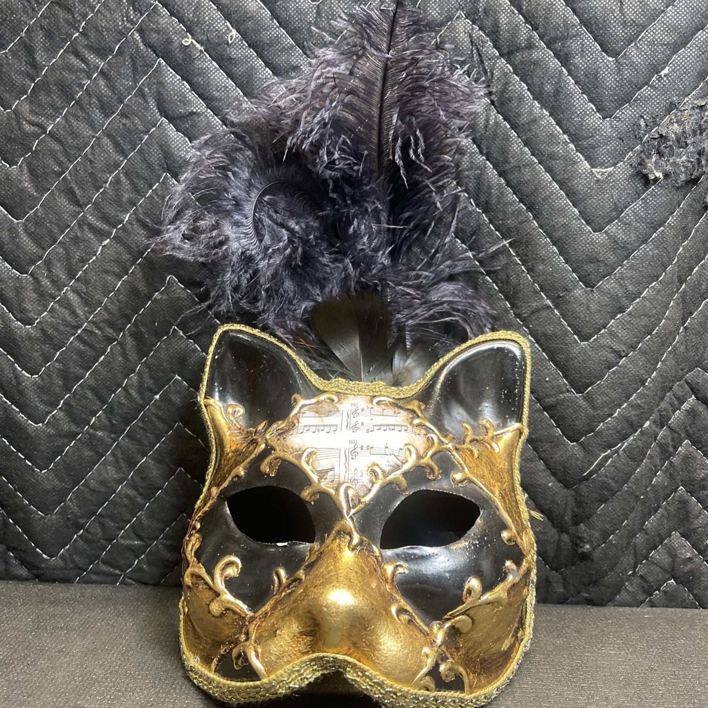 La Maschera Del Galeone Venetian Gatto Cat Mask With Handle