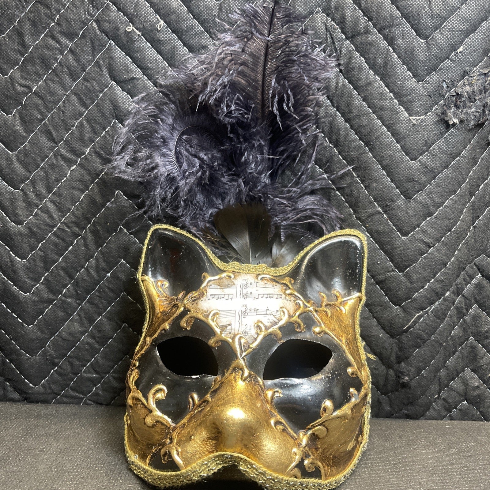 La Maschera Del Galeone Venetian Gatto Cat Mask With Handle