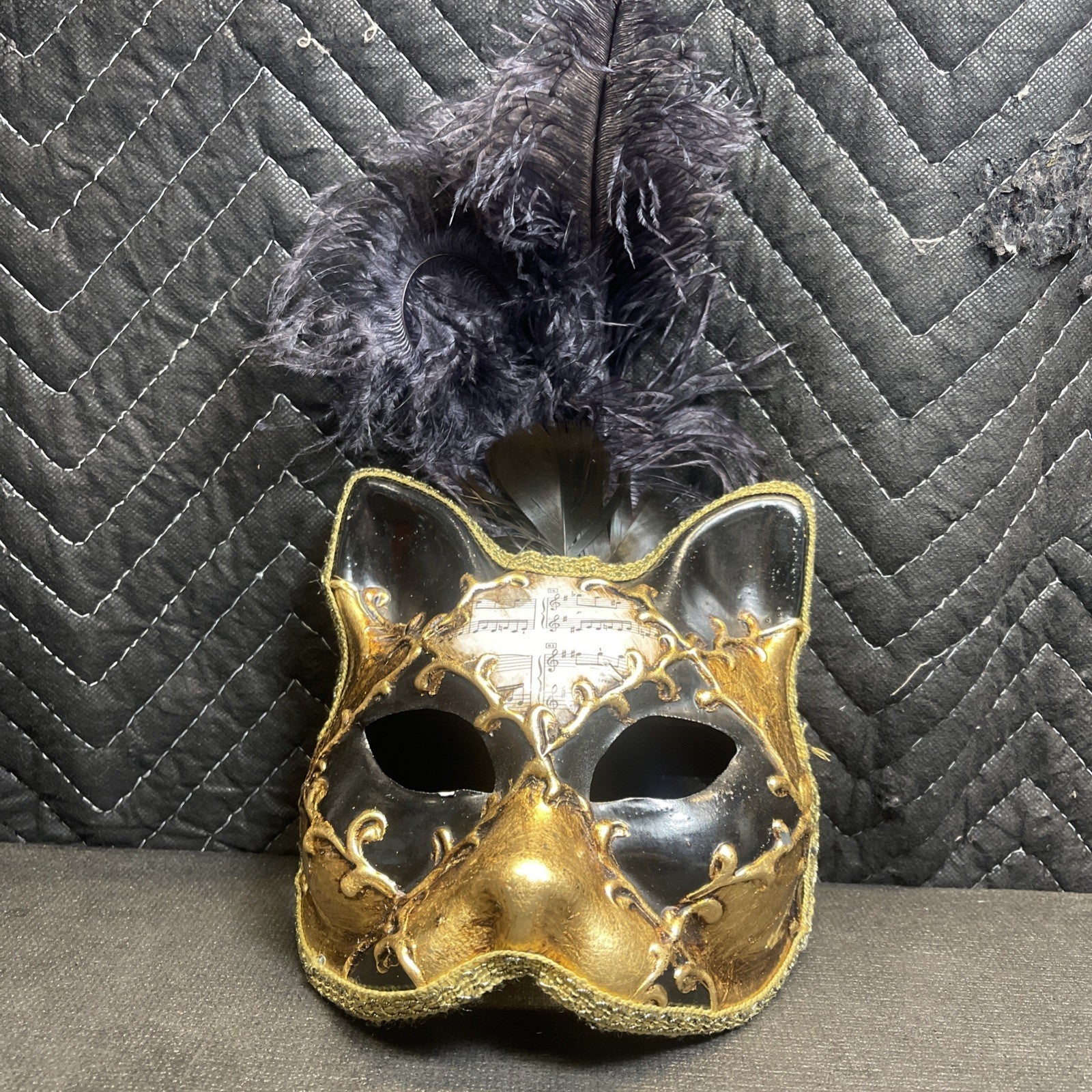 La Maschera Del Galeone Venetian Gatto Cat Mask With Handle