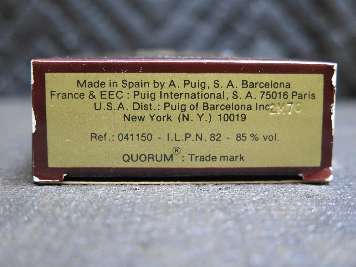 Vintage Quorum Antonio Puig edt 25 ml. Vintage original 1981 - NOS New Old Stock