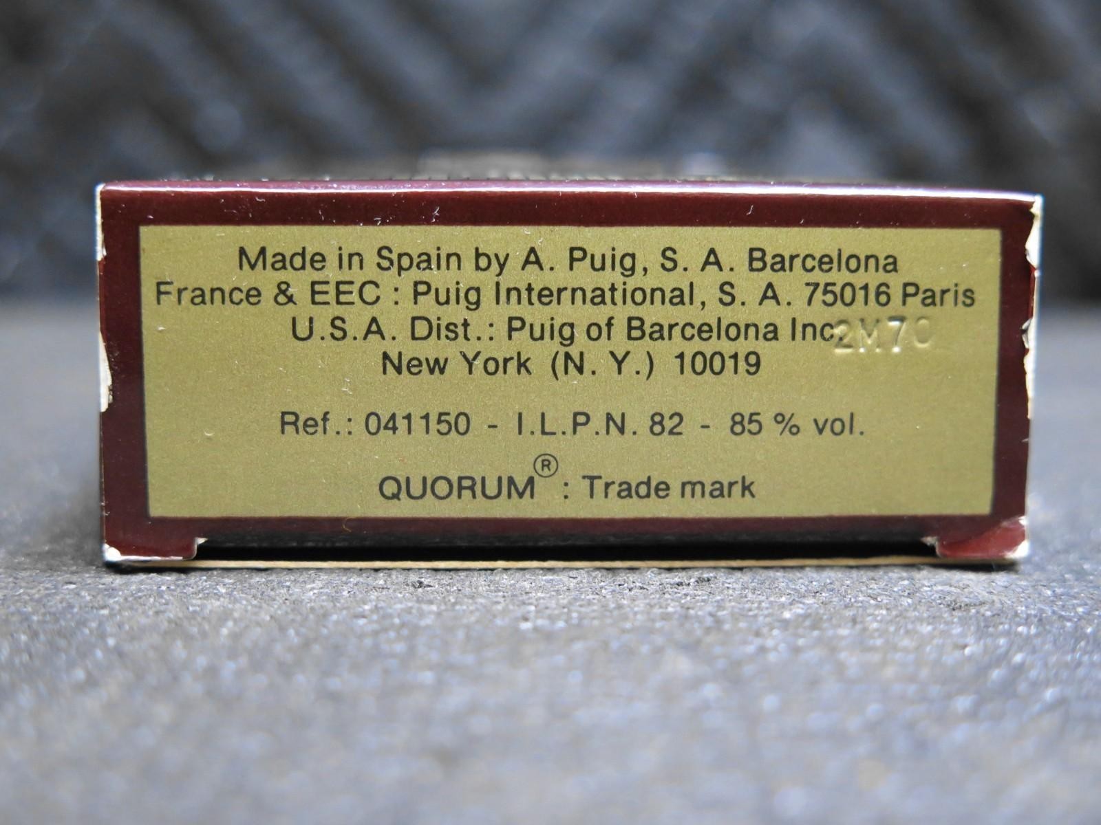 Vintage Quorum Antonio Puig edt 25 ml. Vintage original 1981 - NOS New Old Stock