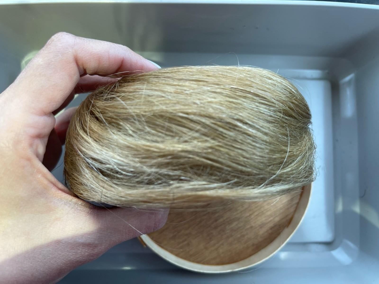 Vintage CMC 100% Human Hair Wig - Bun - BLONDE