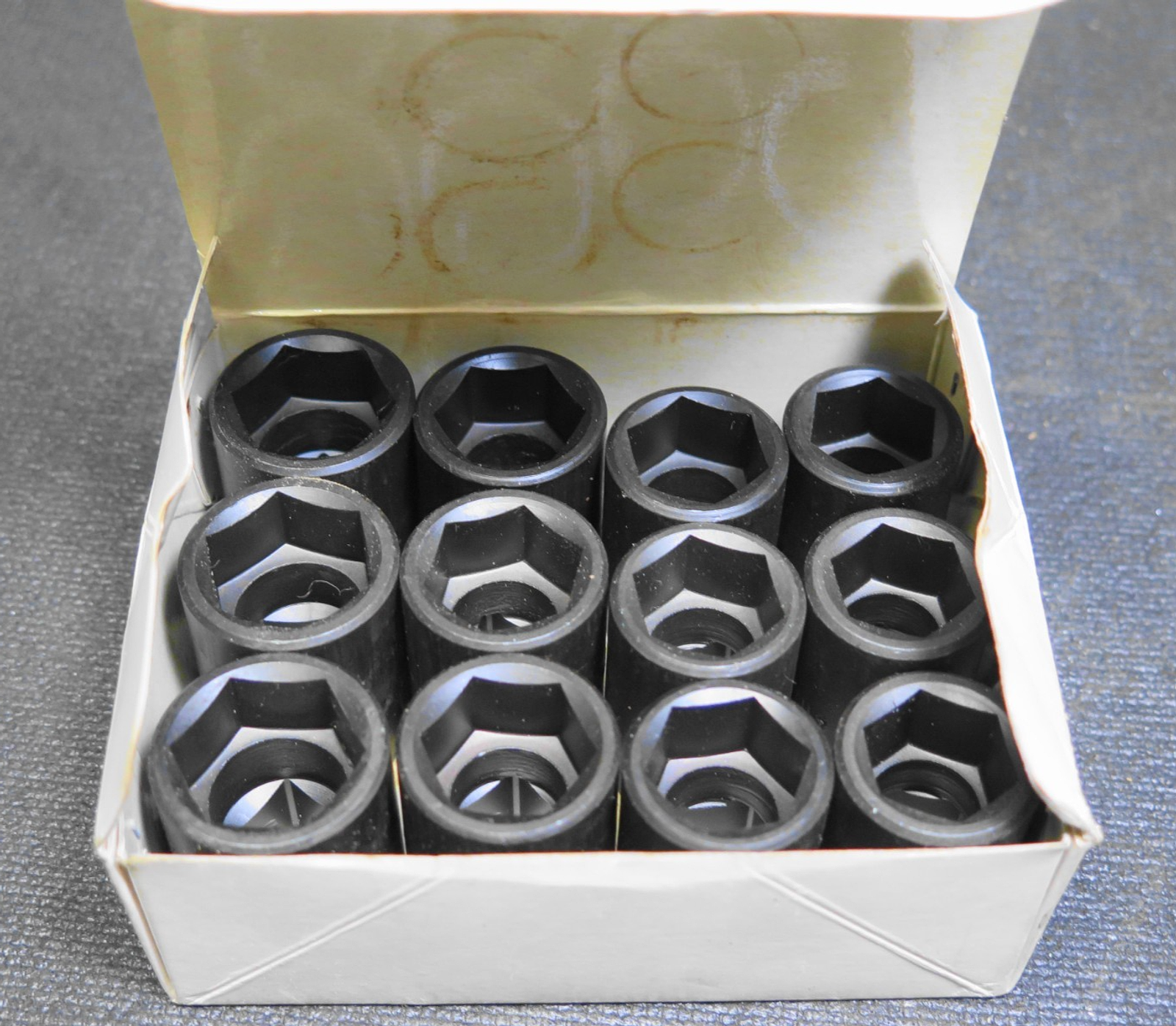 Astro Power 1/2" Shallow Impact Socket Set of 12 - 3x of 17mm, 18mm, 19mm, 21mm