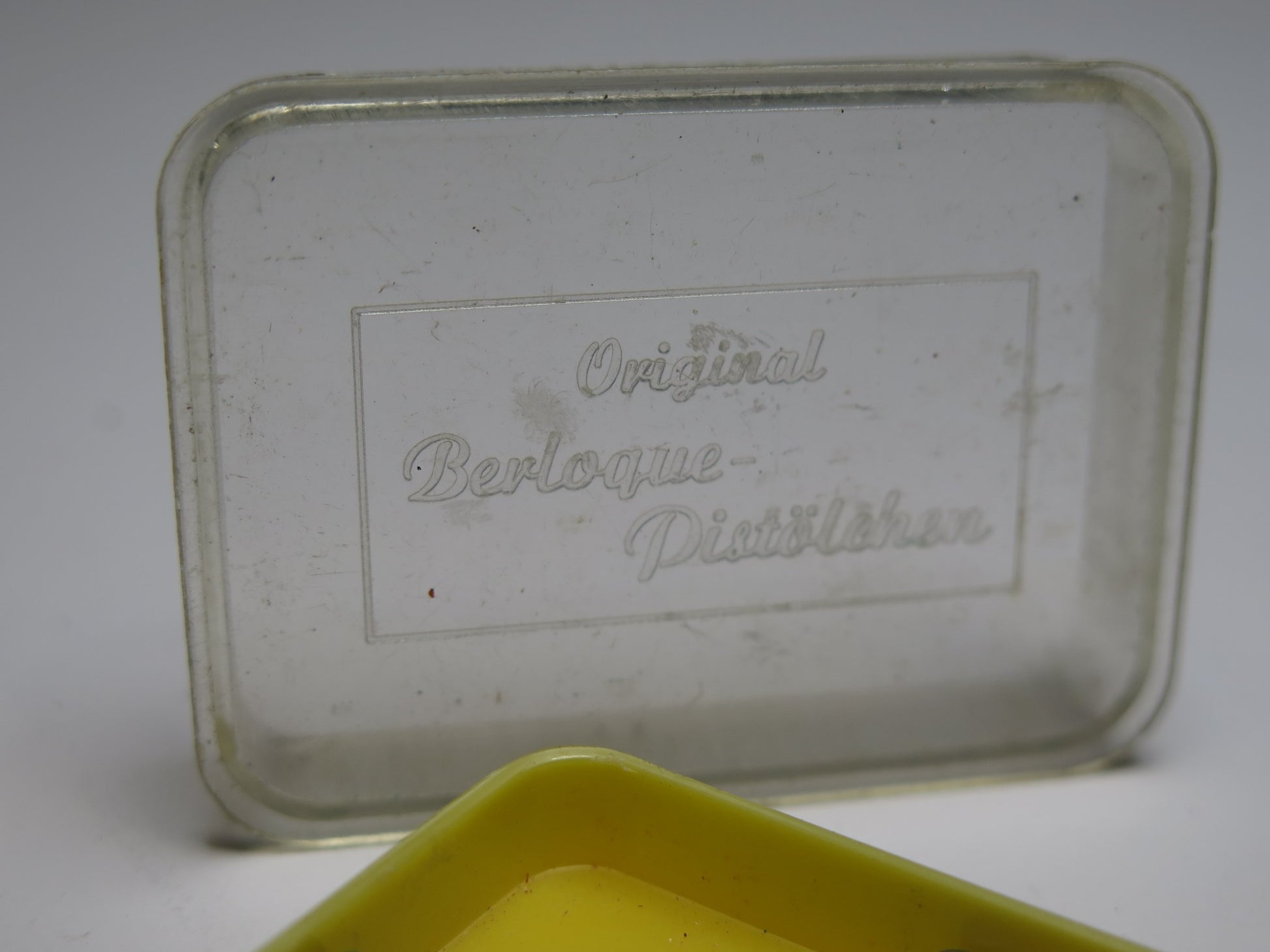ANTIQUE VTG MINIATURE BERLOQUE PISTOLCHEN FOB CAP TOY IN BOX w/ Caps