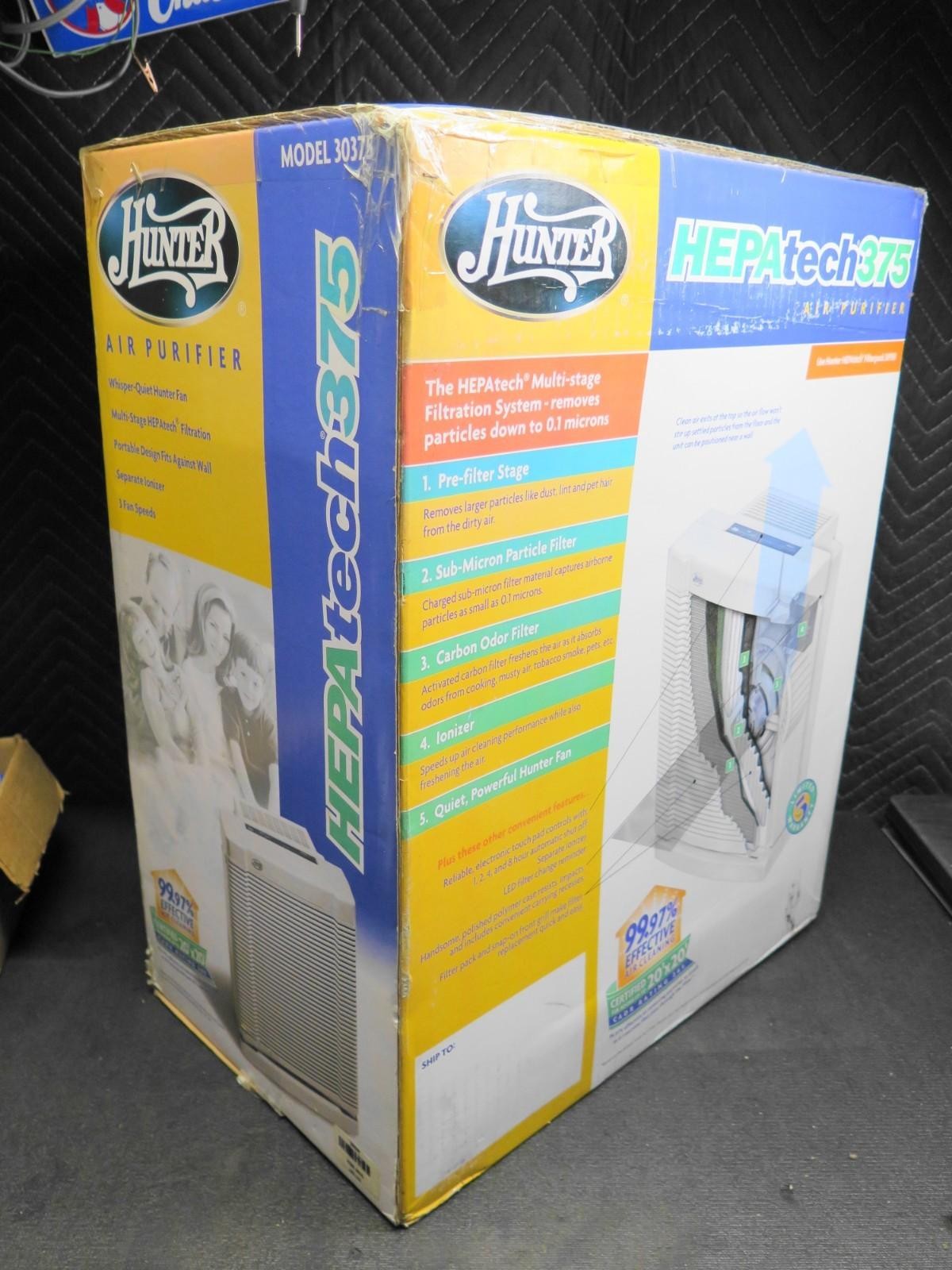 Hunter HEPAtech375 Air Purifier 30375 Ionizer - 400 CFM